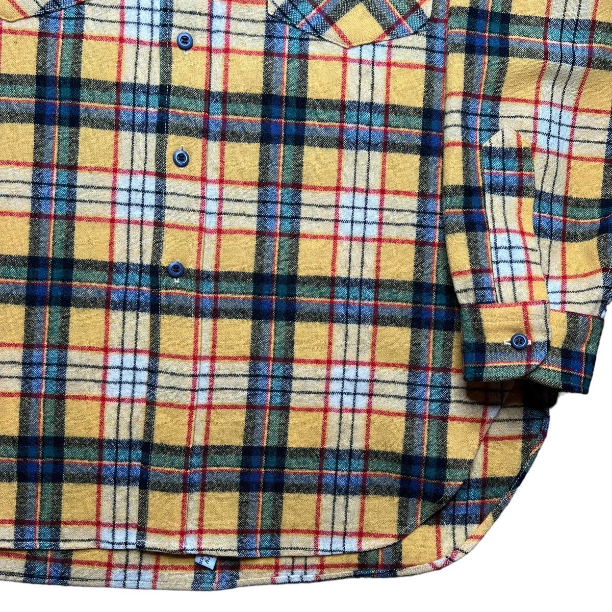 Pendleton × Vintage Vintage Pendleton Plaid Yellow Wool Board Button Up Shirt Size US L / EU 52-54 / 3 - 12 Thumbnail