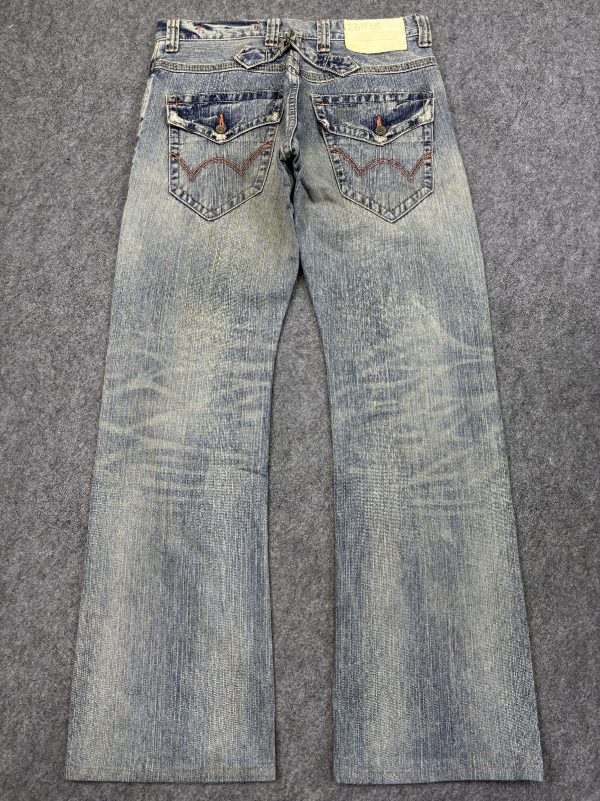 Edwin EDWIN XVS Japan Light Wash Distressed Flare Denim F944 Size US 30 / EU 46 - 17 Thumbnail