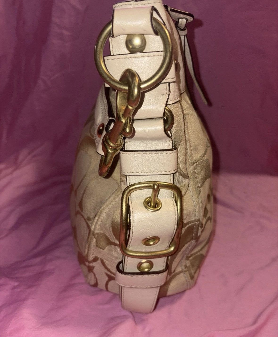 Coach Coach Zoe white leather Jacquard large bag M0868–12674 Size ONE SIZE - 8 Thumbnail