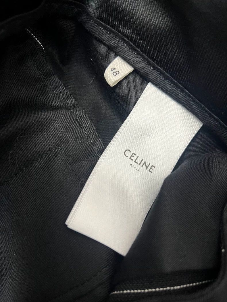Celine Celine size US 48 Silver-striped wool straight-leg flared Size US 32 / EU 48 - 4 Thumbnail