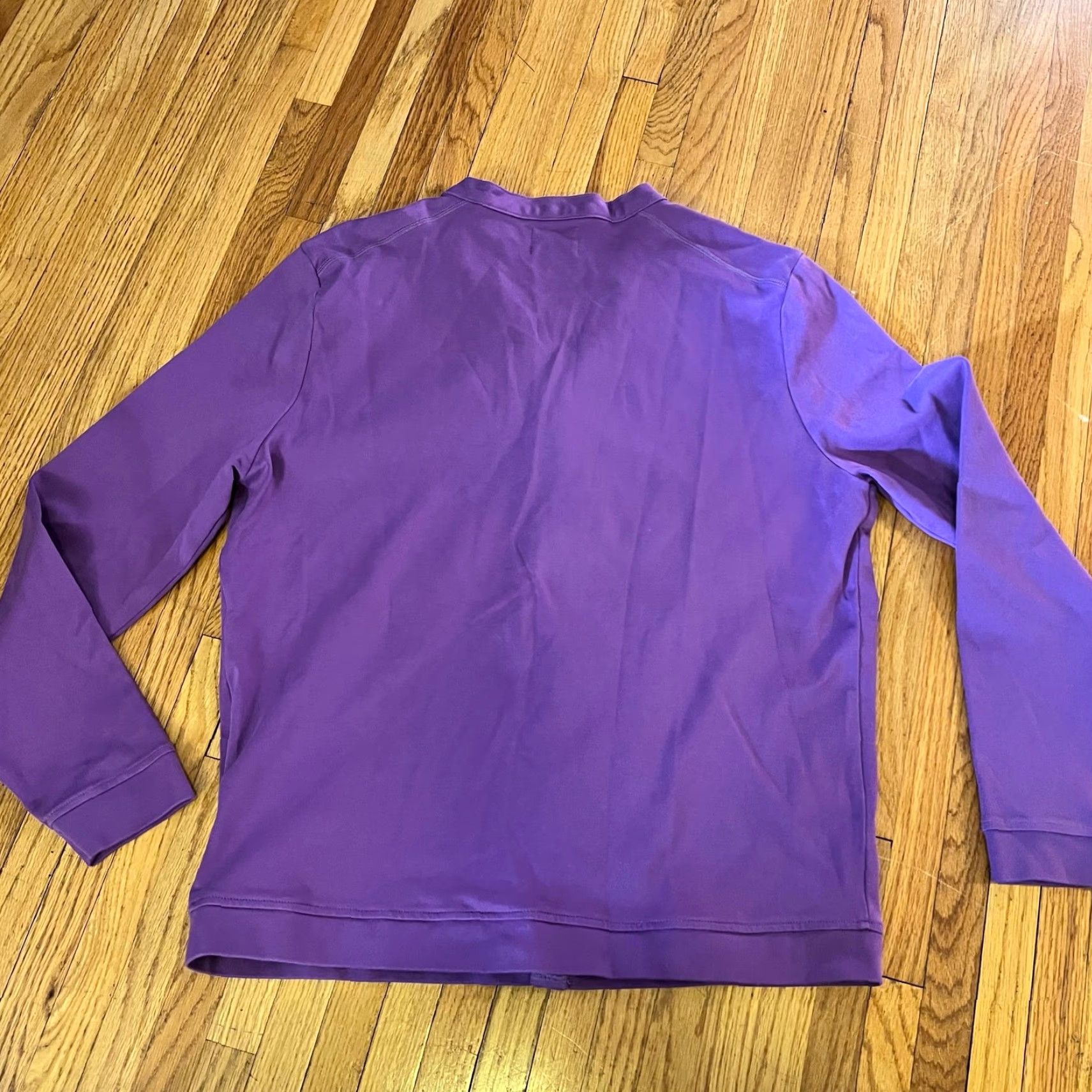 Vintage Sigrun Sweater Mens Large Purple V neck Cardigan Sweatshirt Mens Regular L Purple Cardigan Sweatshirt Size US L / EU 52-54 / 3 - 3 Thumbnail
