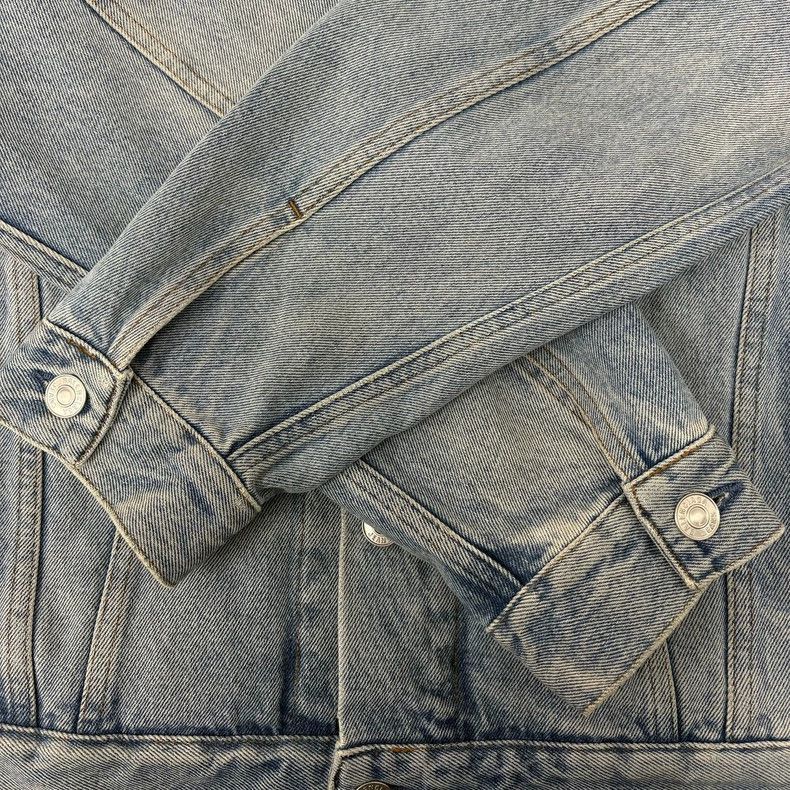 Balenciaga Balenciaga Blue Crystal Jeans Jacket Size US L / EU 52-54 / 3 - 4 Thumbnail