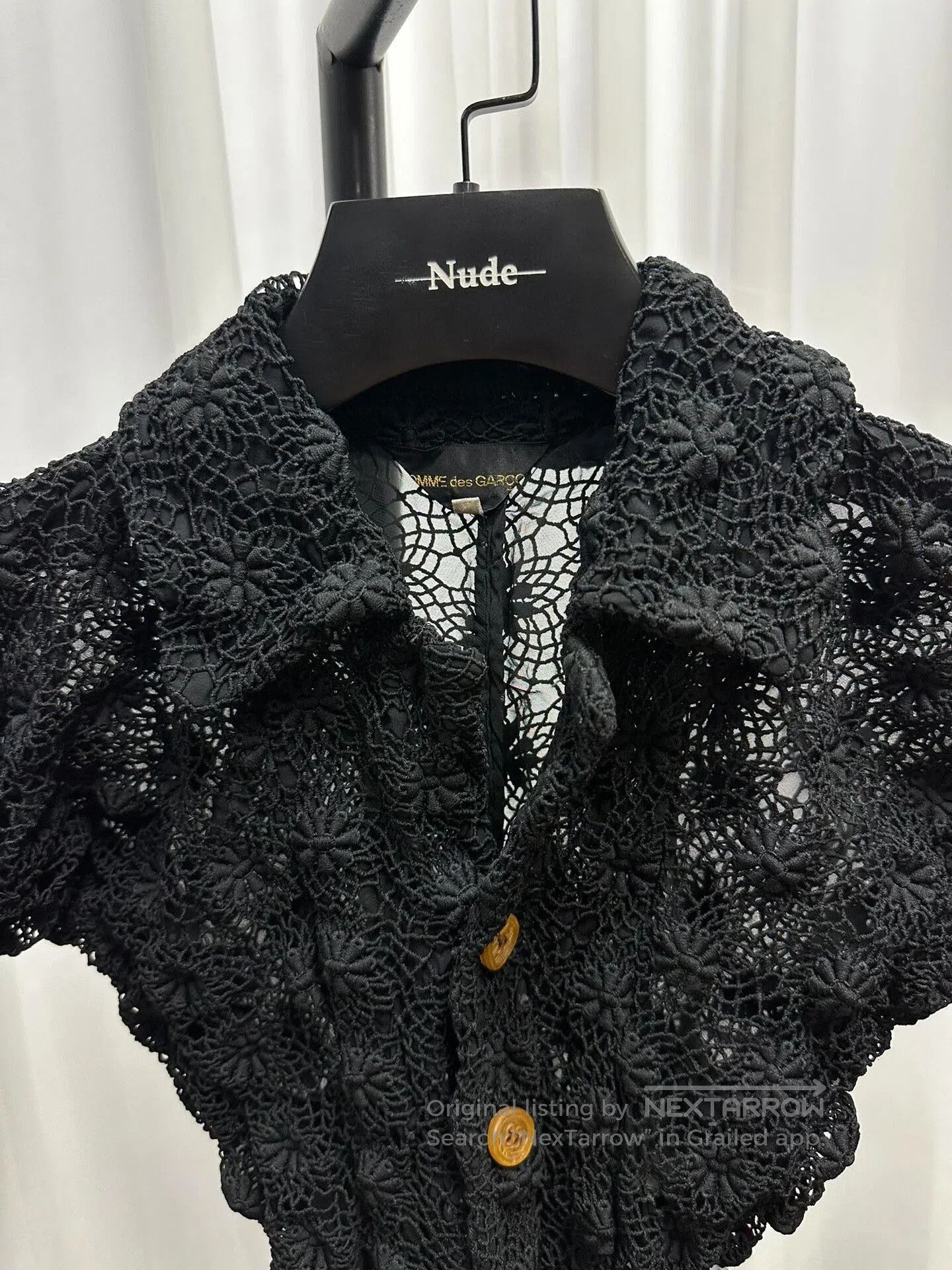 Comme des Garcons Comme des Garçons Black Lace Dress. Size S / US 4 / IT 40 - 4 Thumbnail