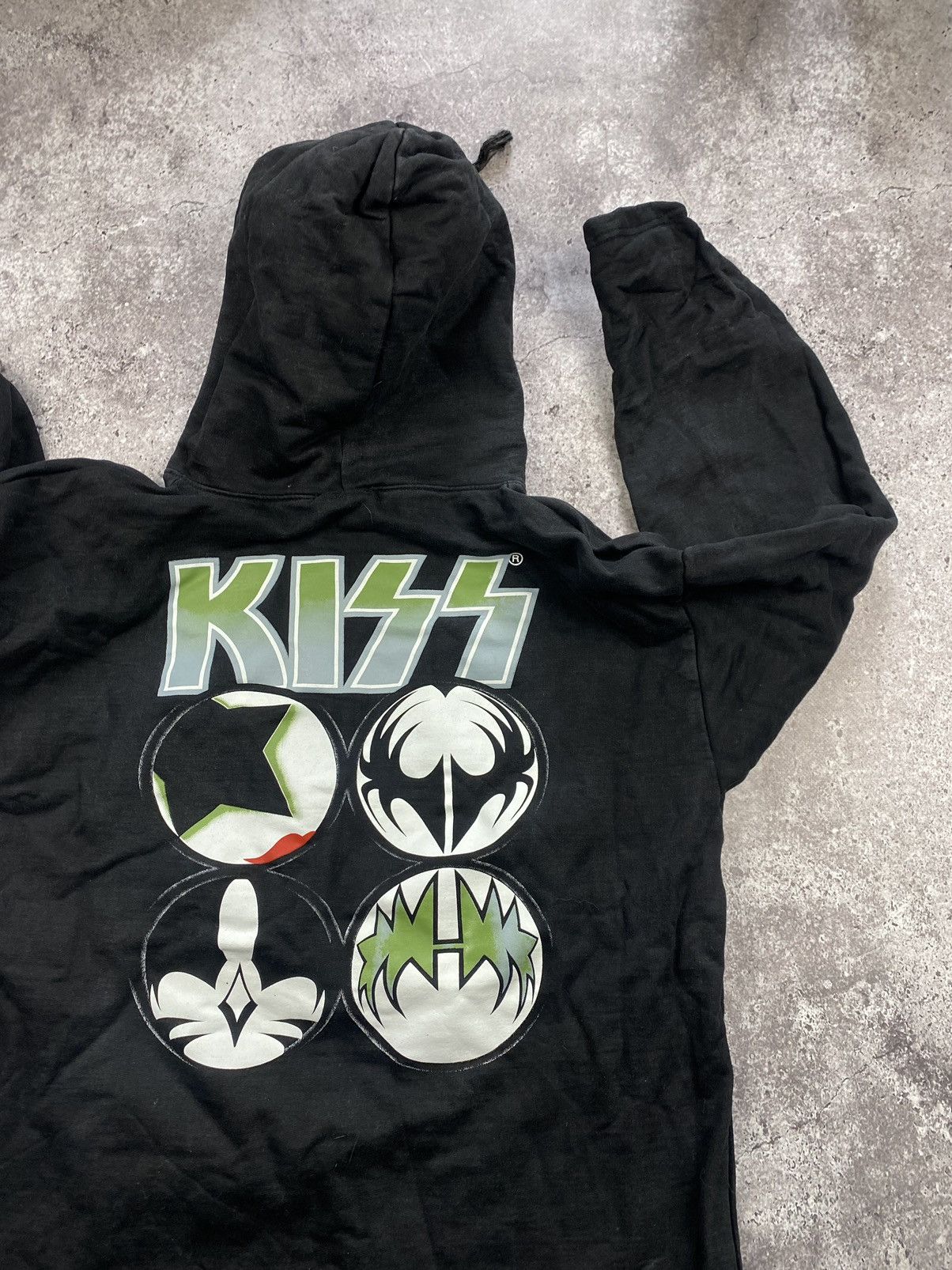 Band Tees × KISS × Vintage KISS Hoodie 1990s Vintage Black Rare Faded Size US L / EU 52-54 / 3 - 5 Thumbnail