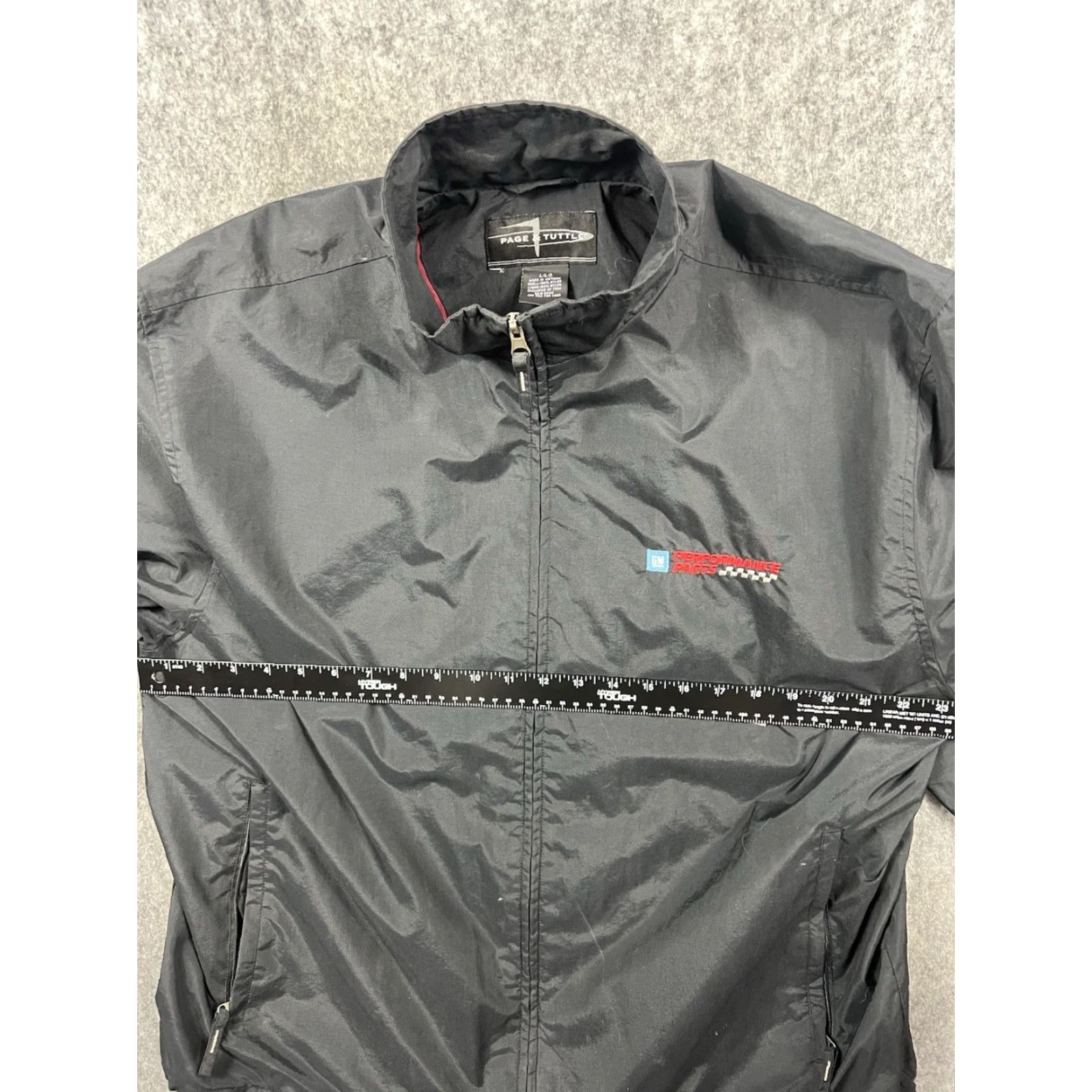 Vintage Page & Tuttle GM Performance Parts Men's Black Nylon Windbreaker Jacket L Size US L / EU 52-54 / 3 - 3 Thumbnail