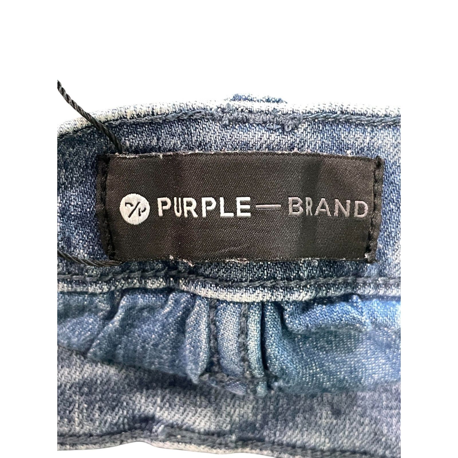 Purple Brand Distressed Light Wash Jeans