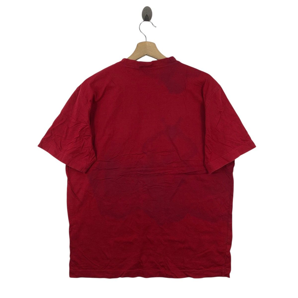 Longchamp LONGCHAMP Paris Distressed T Shirt Big Logo Italy Size US L / EU 52-54 / 3 - 4 Thumbnail