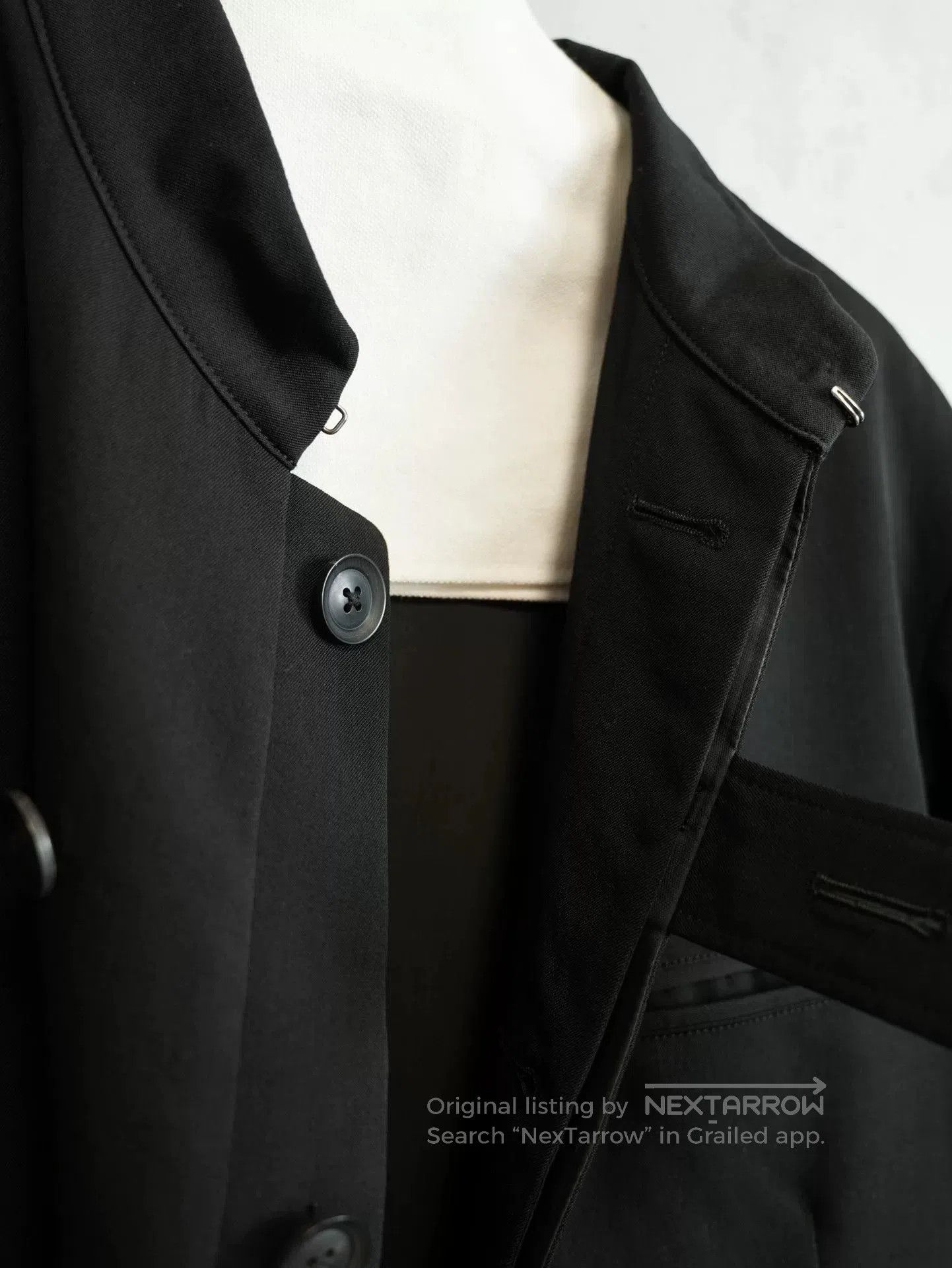 Yohji Yamamoto yohji yamamoto wool jacket with hidden buttons. Size US M / EU 48-50 / 2 - 4 Thumbnail