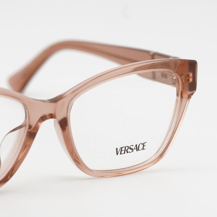 Versace Versace VE3344F 5434 Eyeglasses Brown 54mm Cat Eye Frame Size ONE SIZE - 7 Thumbnail