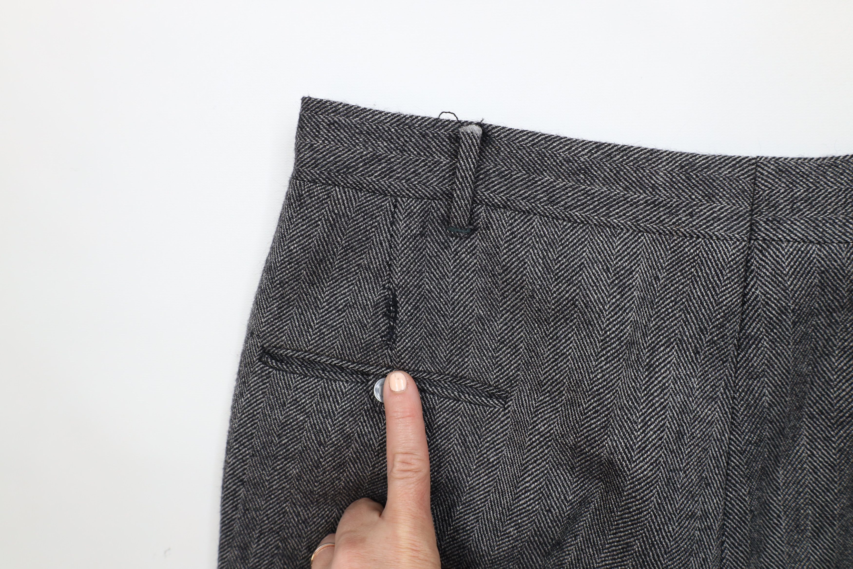 Vintage Vintage 60s 70s Streetwear Herringbone Chino Pants USA Size US 36 / EU 52 - 9 Thumbnail