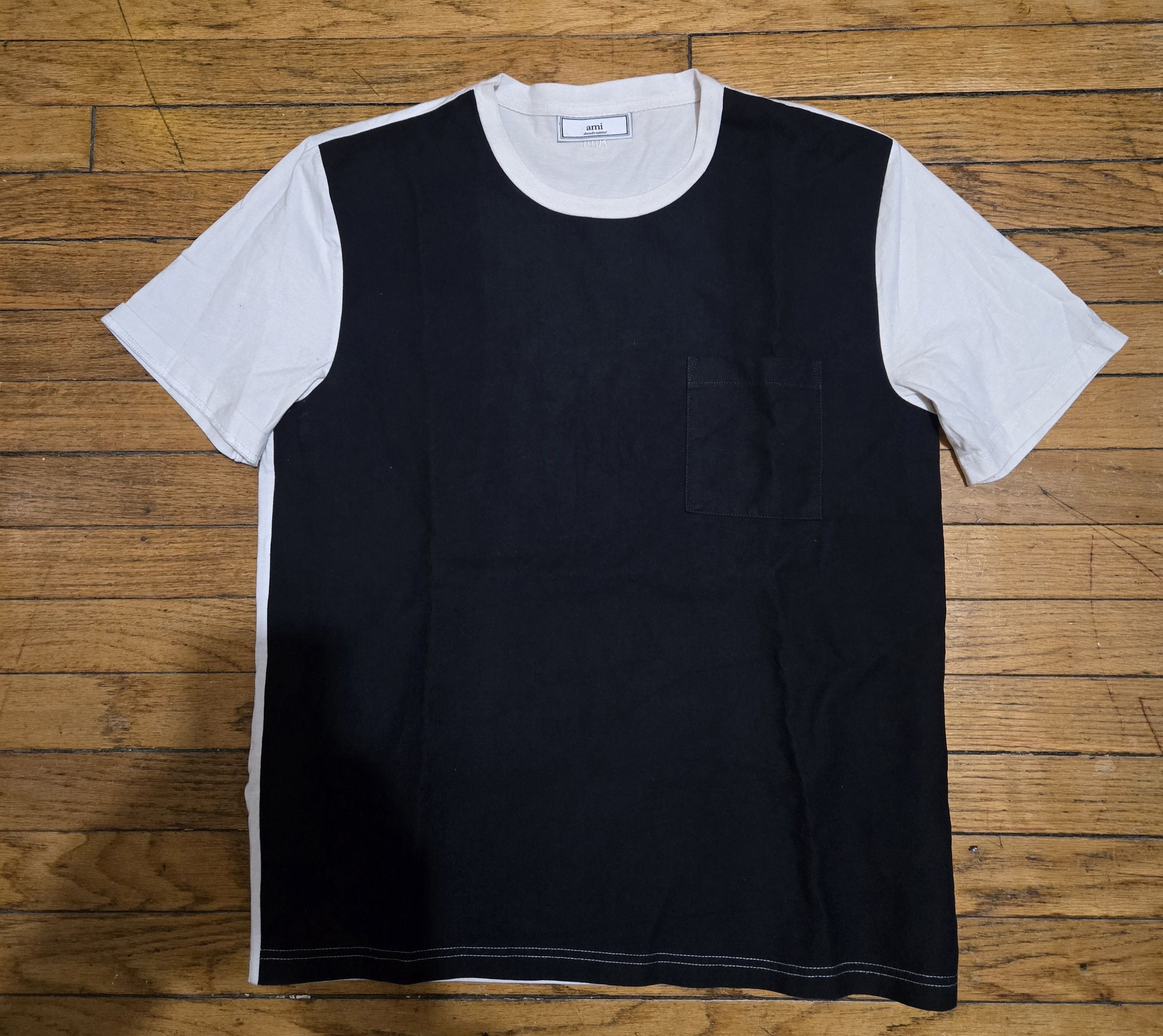 AMI Ami Paris Alexandre Matiussi M/L Dark Blue White Size US M / EU 48-50 / 2 - 1 Thumbnail