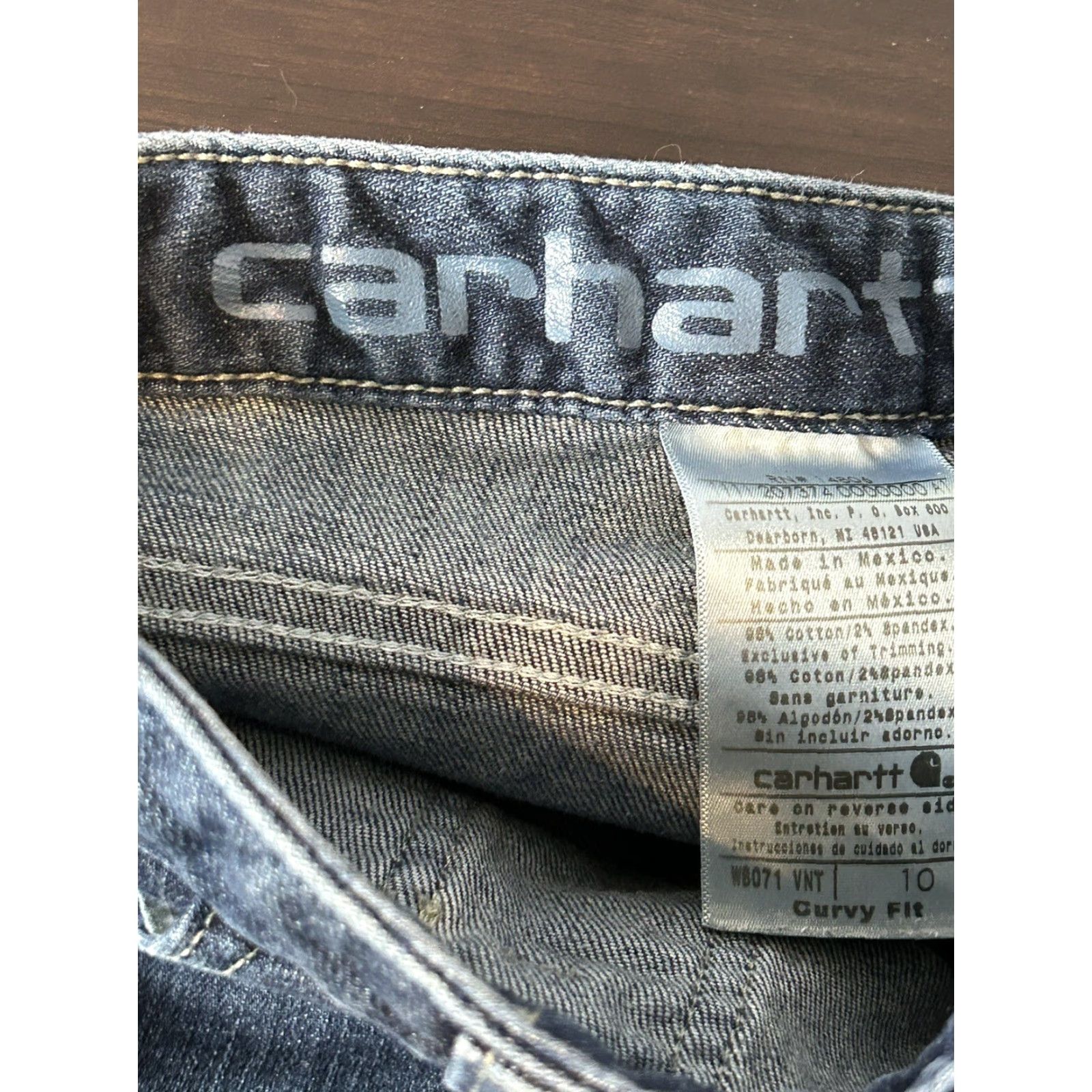 Carhartt Carhartt Curvy Fit Womens Jeans Capri Mid Rise Cuffed Stretch Blue Size 10 Size 32" / US 10 / IT 46 - 6 Thumbnail