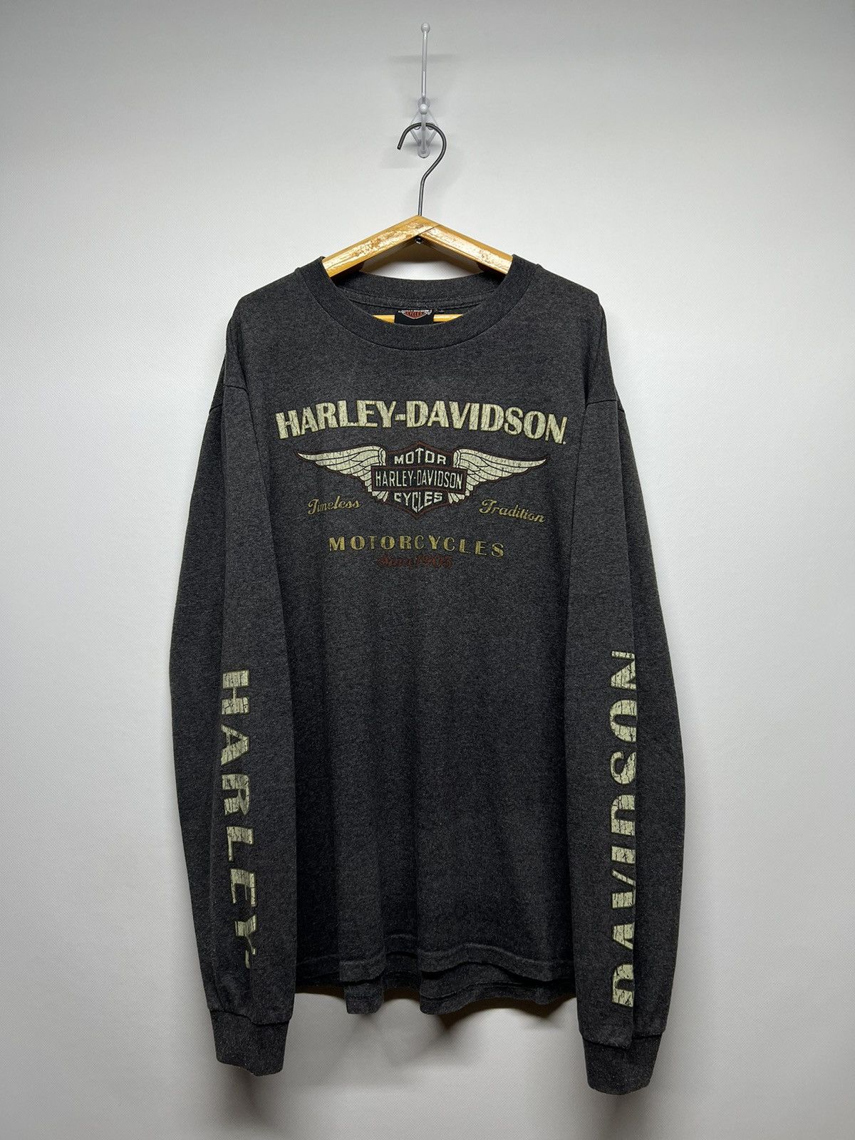 Vintage Vintage Y2k Harley Davidson 🩶 Motorcycles Long Sleeve 00’s Size US L / EU 52-54 / 3 - 5 Thumbnail