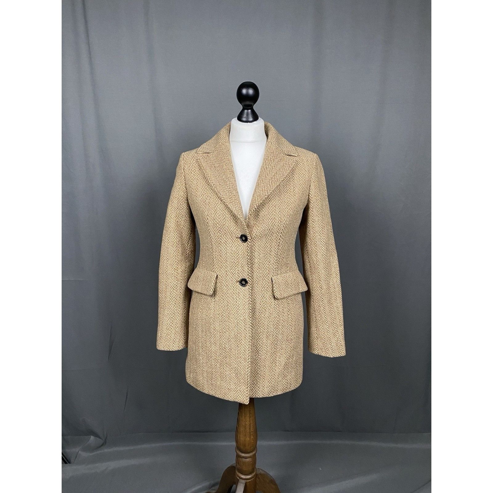 Jil Sander Jil Sander Women's Brown Wool Tailored Overcoat Size 36 Size XS / US 0-2 / IT 36-38 - 3 Thumbnail