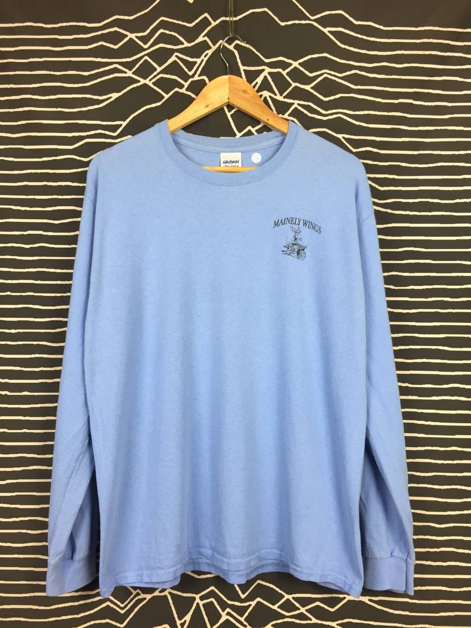 Gildan × Vintage Vtg Mainely Wings GWRRA Road Riders Longsleeve Tee Size US L / EU 52-54 / 3 - 5 Thumbnail