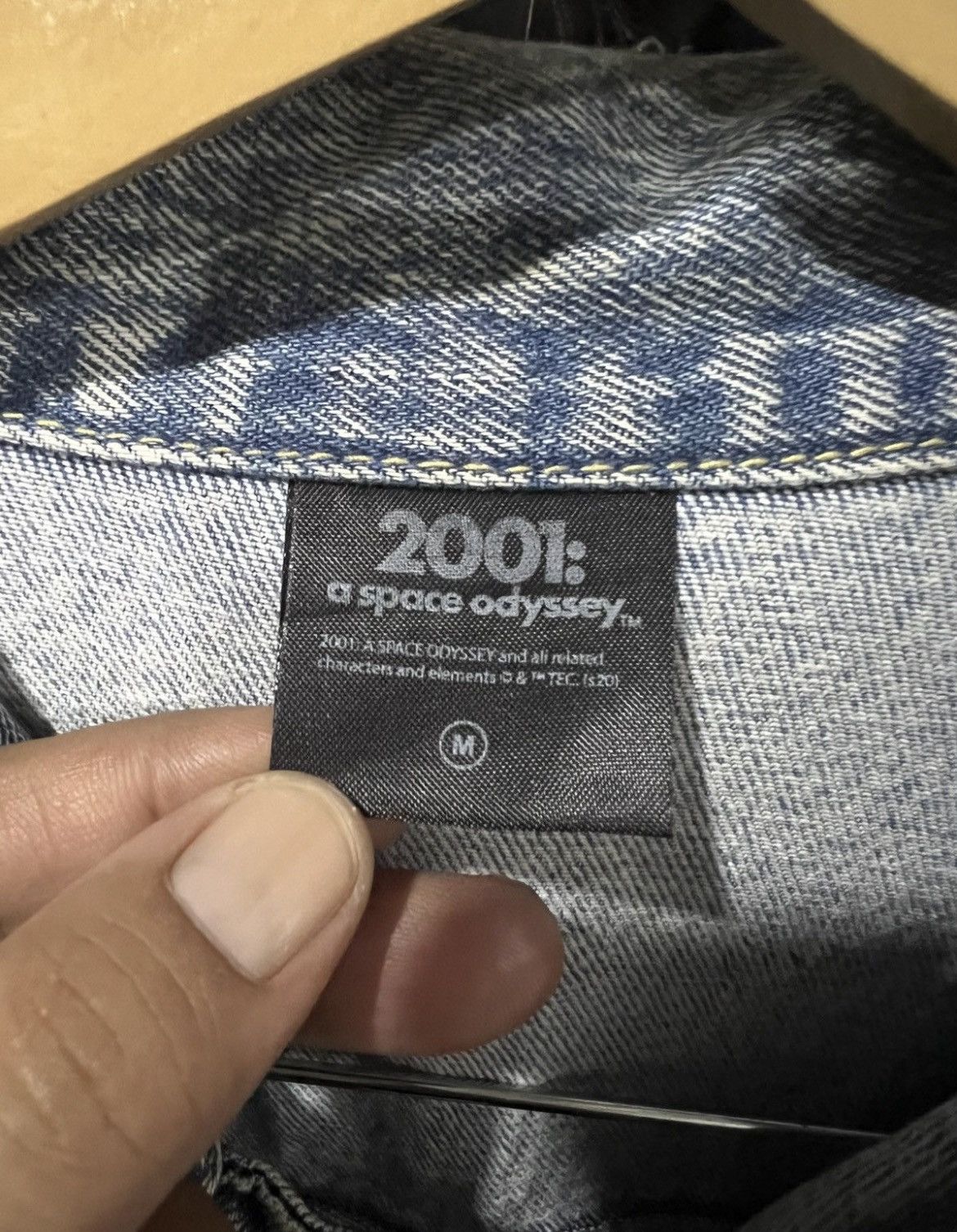GU 🔥Rare Gu x 2001:A Space Oddyssey Denim Jacket Size US M / EU 48-50 / 2 - 12 Thumbnail
