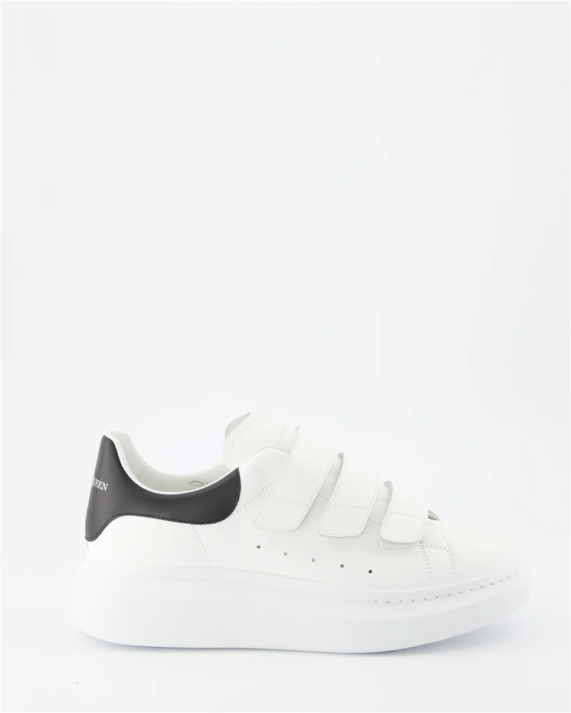 Alexander McQueen o1w1db10725 Oversized Triple Strap Sneaker in White Size US 12 / EU 45 - 1 Thumbnail