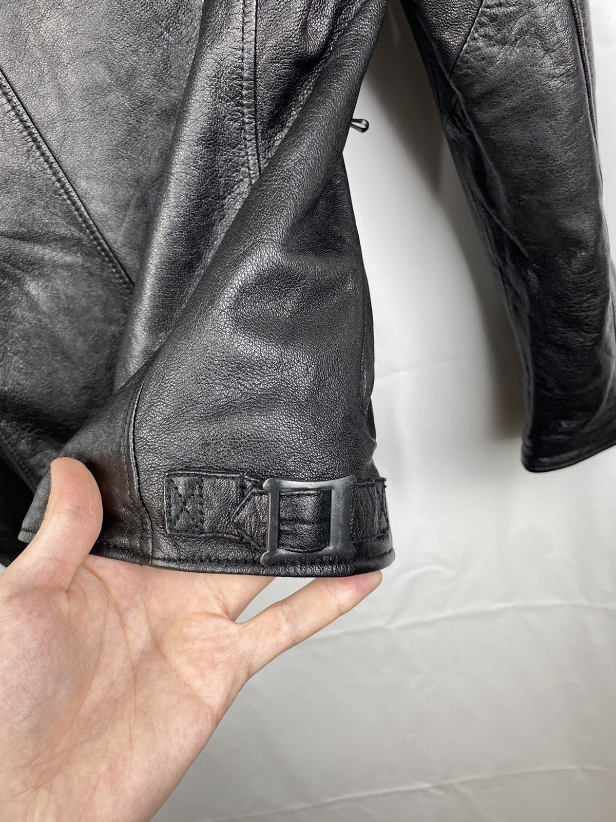 Japanese Brand × NANO universe Nano Universe Japan Goat Skin Biker Jacket Genuine Leather Size US M / EU 48-50 / 2 - 11 Thumbnail