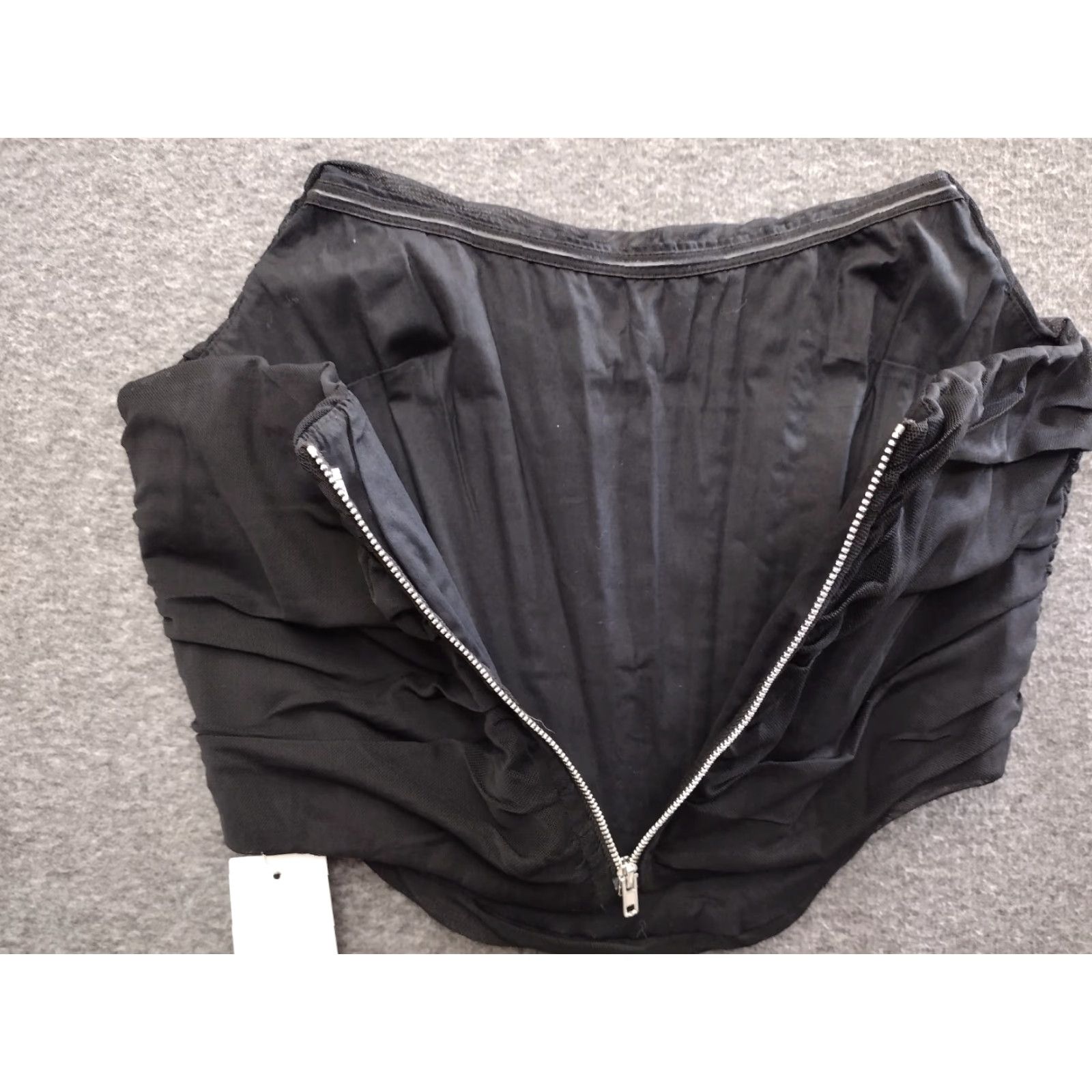 Vintage Fashion Corset Women MS Black Gothic Victorian Coquette Zip Womens Size M / US 6-8 / IT 42-44 - 4 Thumbnail