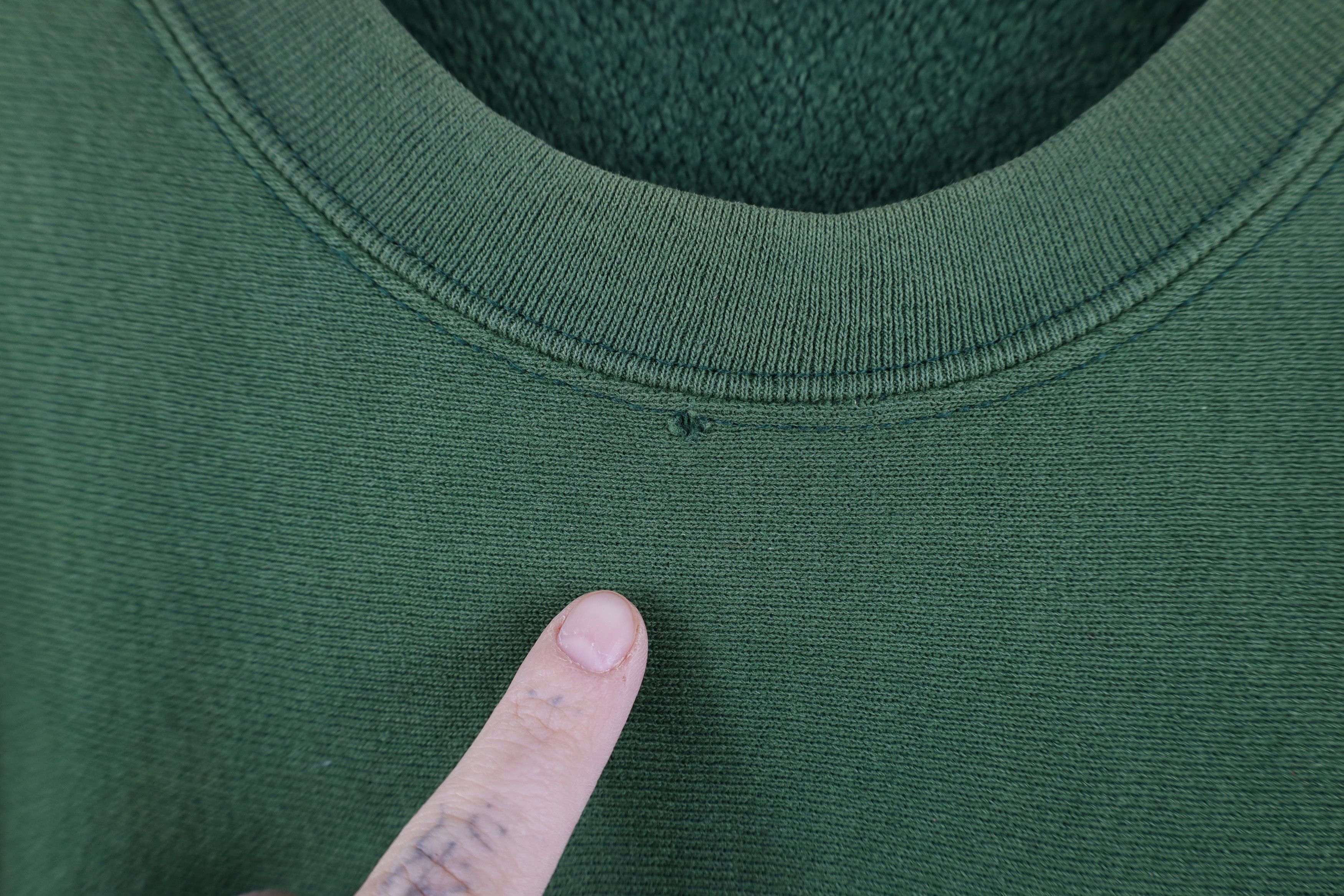 Vintage Vintage 90s Spell Out Malone College Sweatshirt Green USA Size US L / EU 52-54 / 3 - 5 Thumbnail