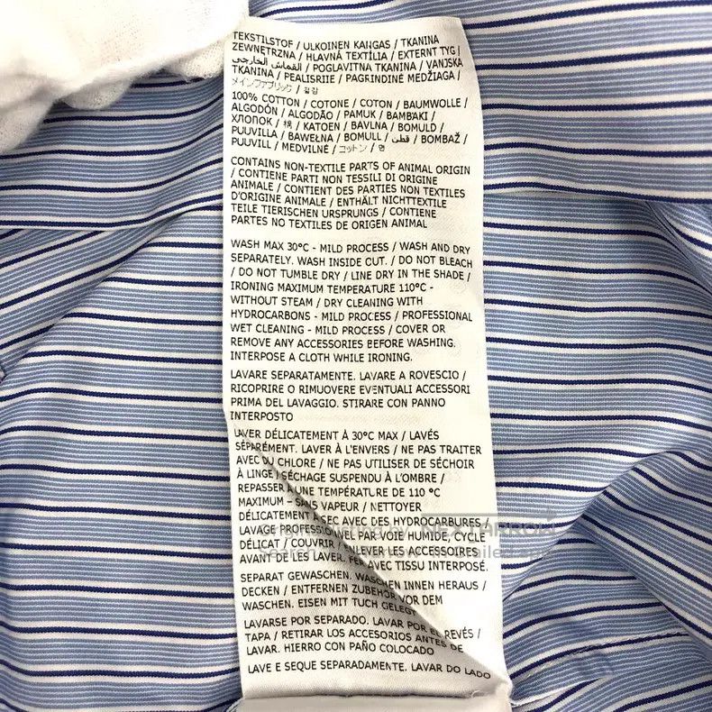 Maison Margiela Maison Margiela Blue vertical striped cotton lapel single- Size XS / US 0-2 / IT 36-38 - 7 Thumbnail