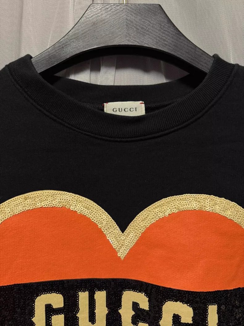Gucci gucci heart logo detachable sleeve t-shirt dress-2507 Size US XS / EU 42 / 0 - 1 Thumbnail