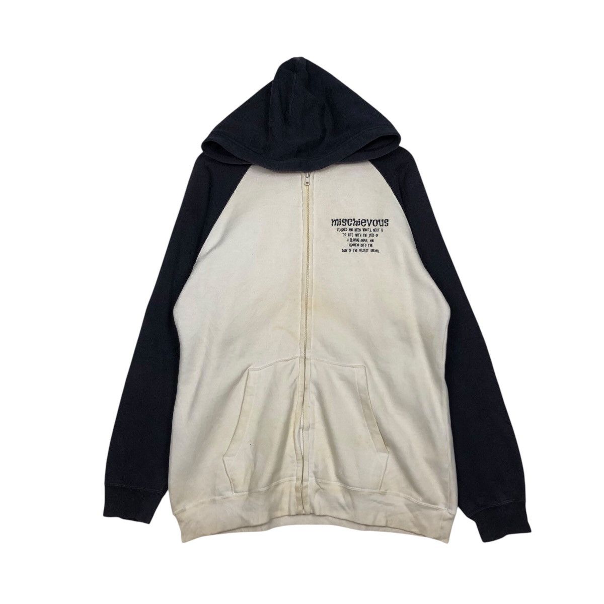Japanese Brand × Vintage 📌Vintage Zipper Jacket Mischievous Big Logo Punk Style Size US M / EU 48-50 / 2 - 2 Thumbnail