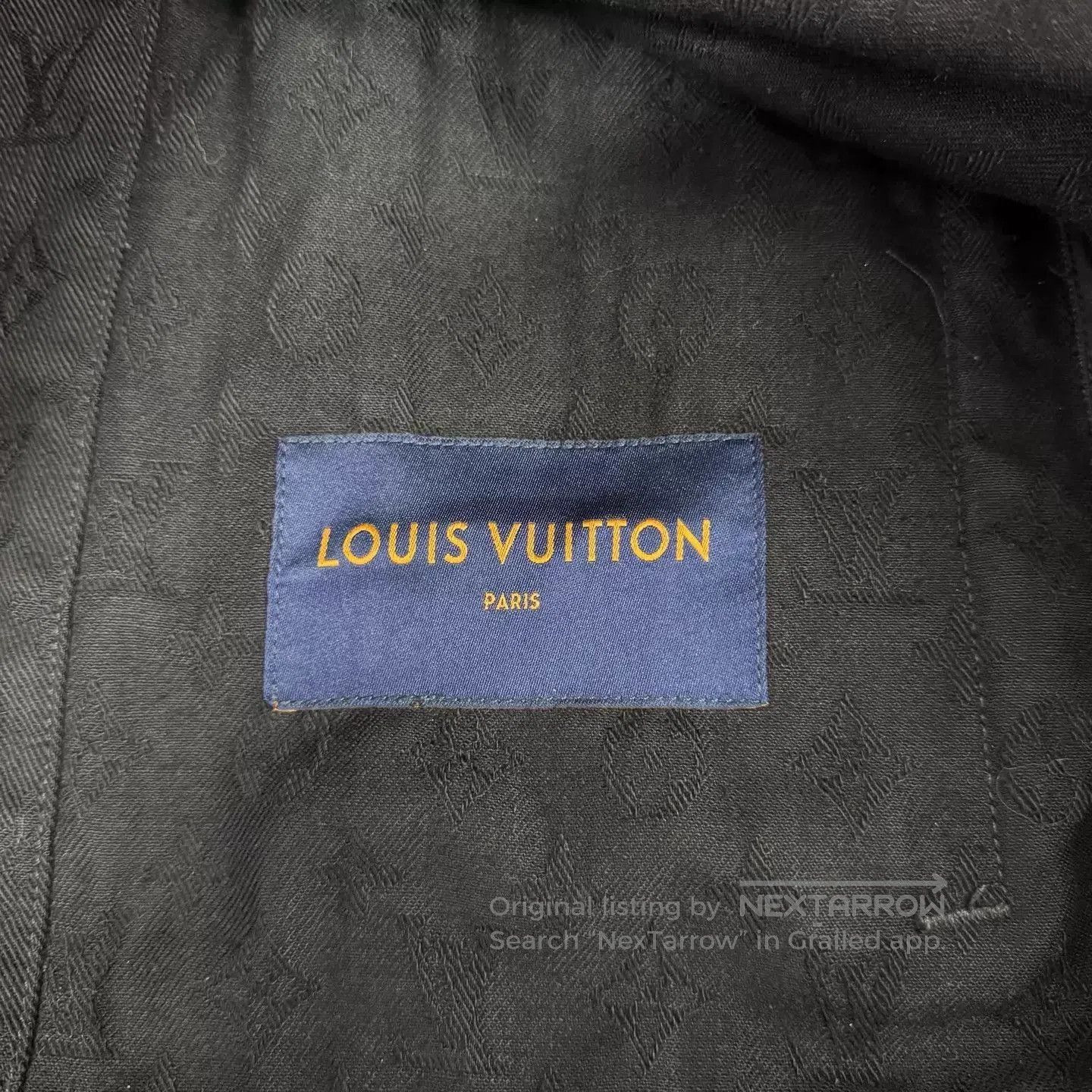Louis Vuitton Black Denim Jacket with Button Front and Pockets. Size US S / EU 44-46 / 1 - 5 Thumbnail