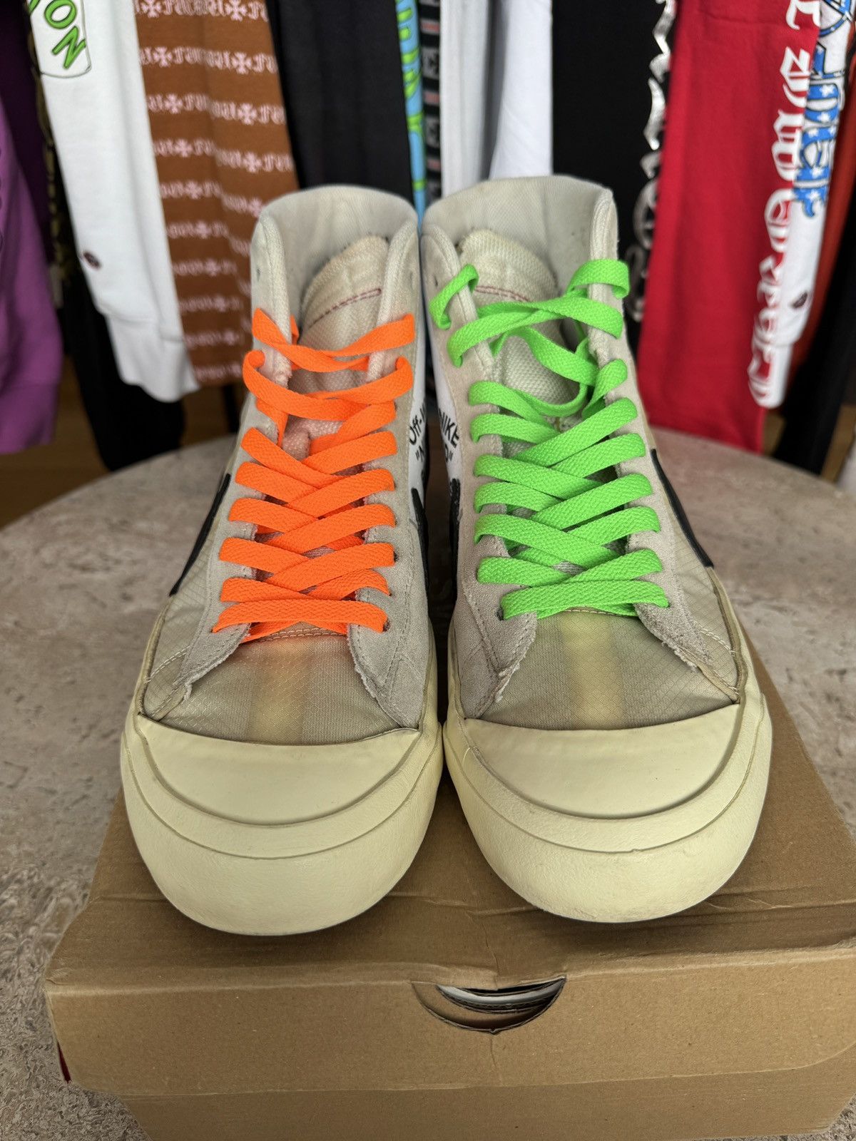 Off-White Nike Blazer Mid Off-White Size US 10.5 / EU 43-44 - 6 Thumbnail
