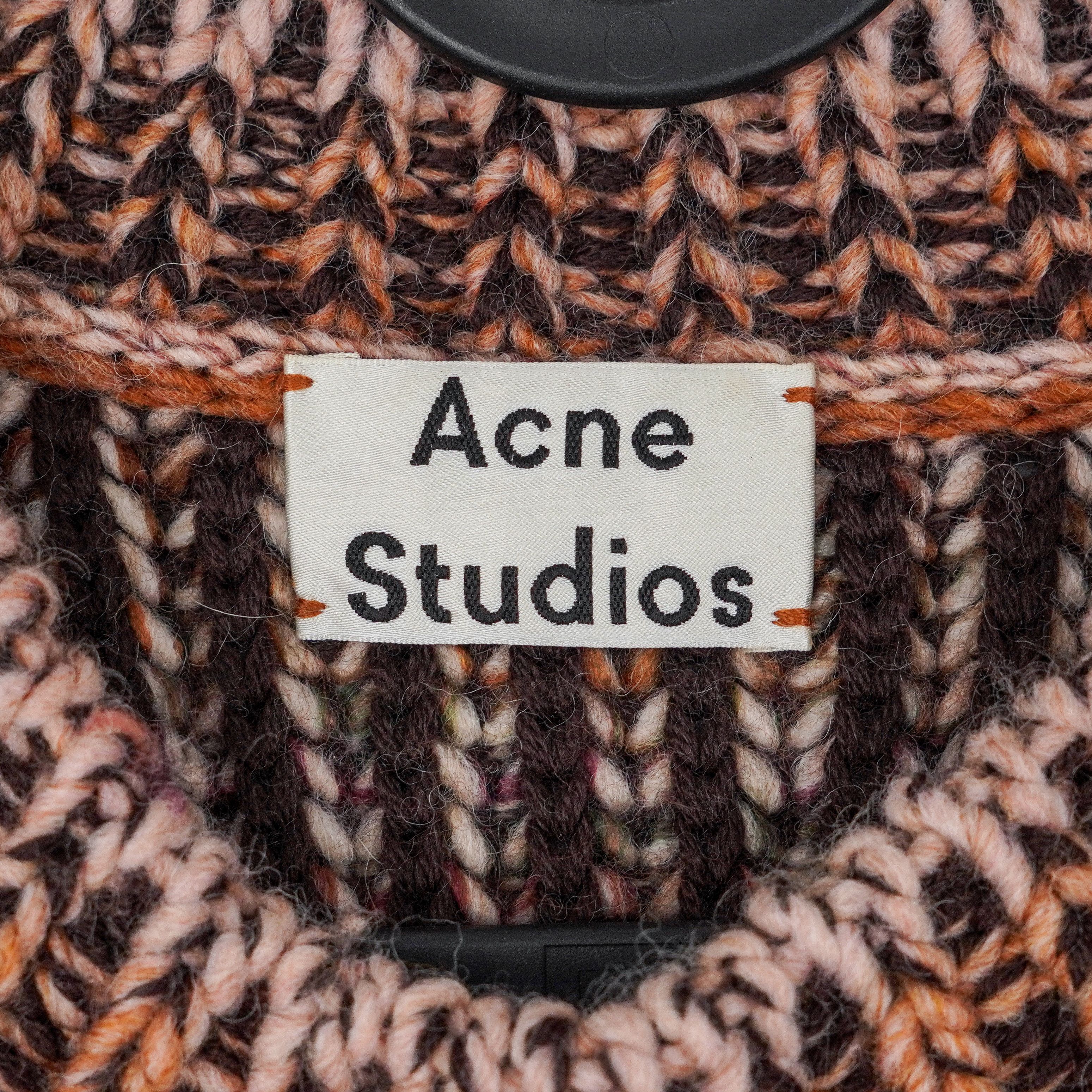 Acne Studios Acne Studios Brown Wool Blend Chunky Knit Crewneck Sweater Size S / US 4 / IT 40 - 6 Thumbnail