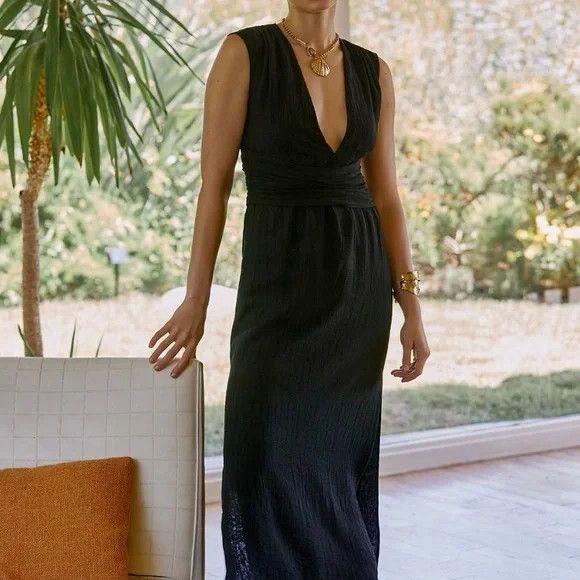Anthropologie Anthropologie Black Sleeveless Dress Size XL / US 12-14 / IT 48-50 - 1 Thumbnail