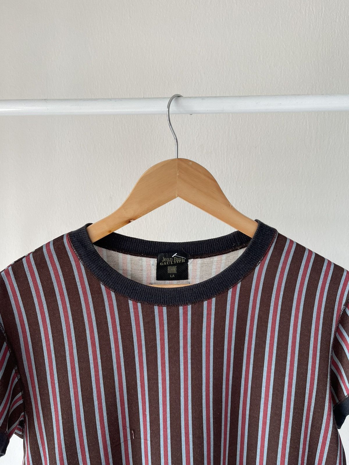 Jean Paul Gaultier 2000s Jean Paul Gaultier Homme Stripe Tee Size US S / EU 44-46 / 1 - 4 Thumbnail