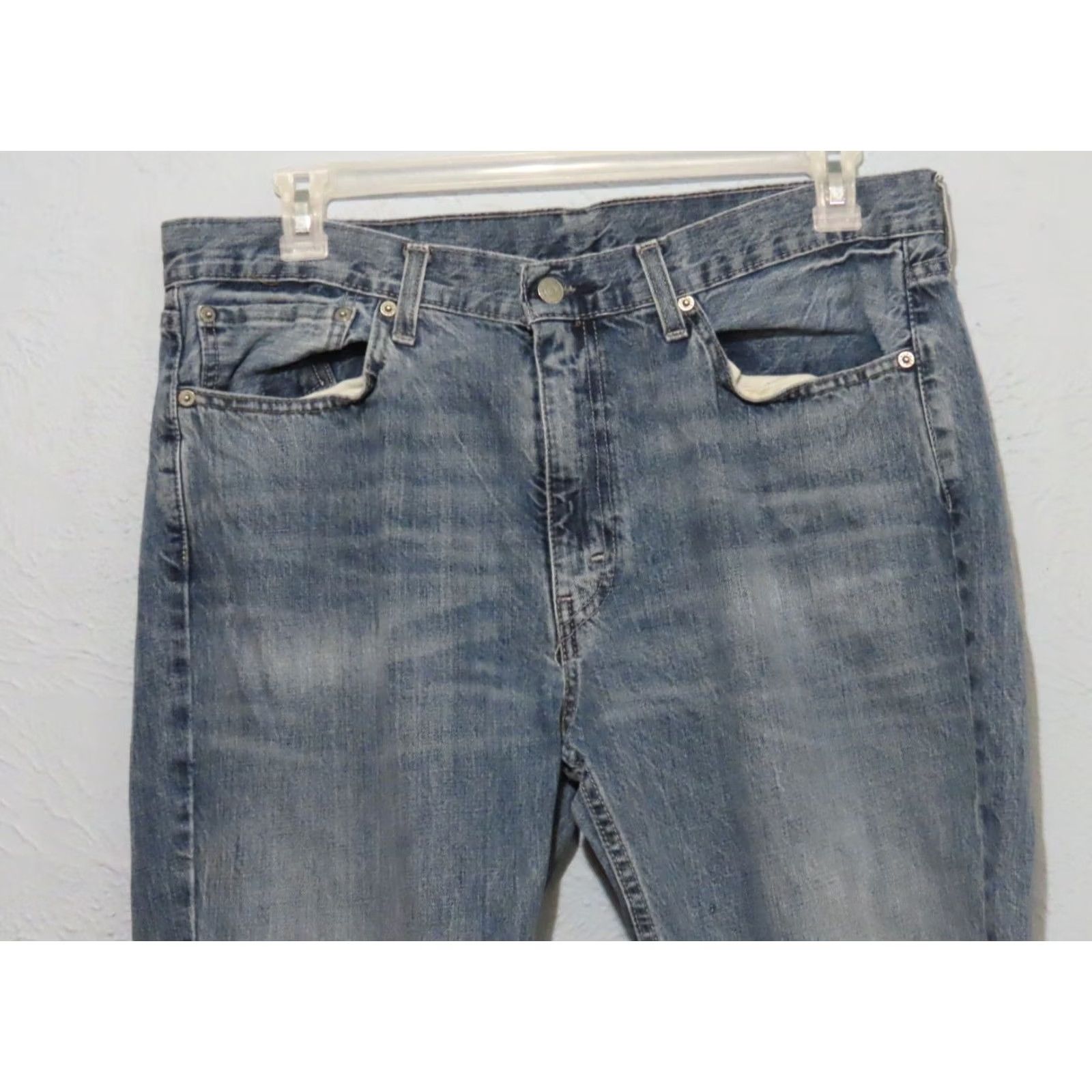 Levi's Levi's 514 Straight Fit Jeans Mens 36x32 Blue Denim Zip Fly 5-Pocket Regular Rise Mid Blue Lincoln? Size US 36 / EU 52 - 3 Thumbnail