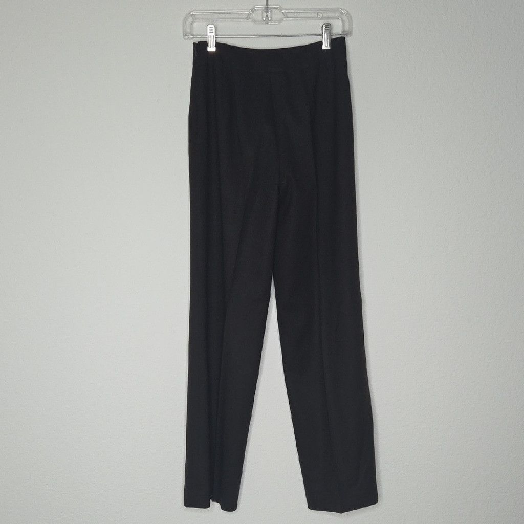 Talbots Talbots Women's Black Straight Leg Pants Wool Size 2 Size 26" / US 2 / IT 38 - 3 Thumbnail