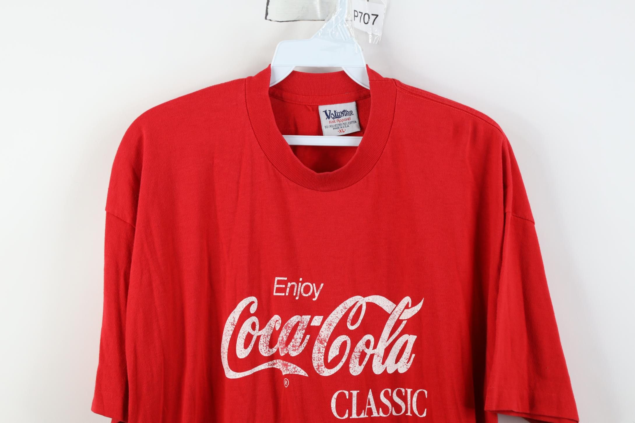 Vintage Vintage 80s 90s Coca Cola Classic Short Sleeve T-Shirt USA Size US XL / EU 56 / 4 - 2 Thumbnail