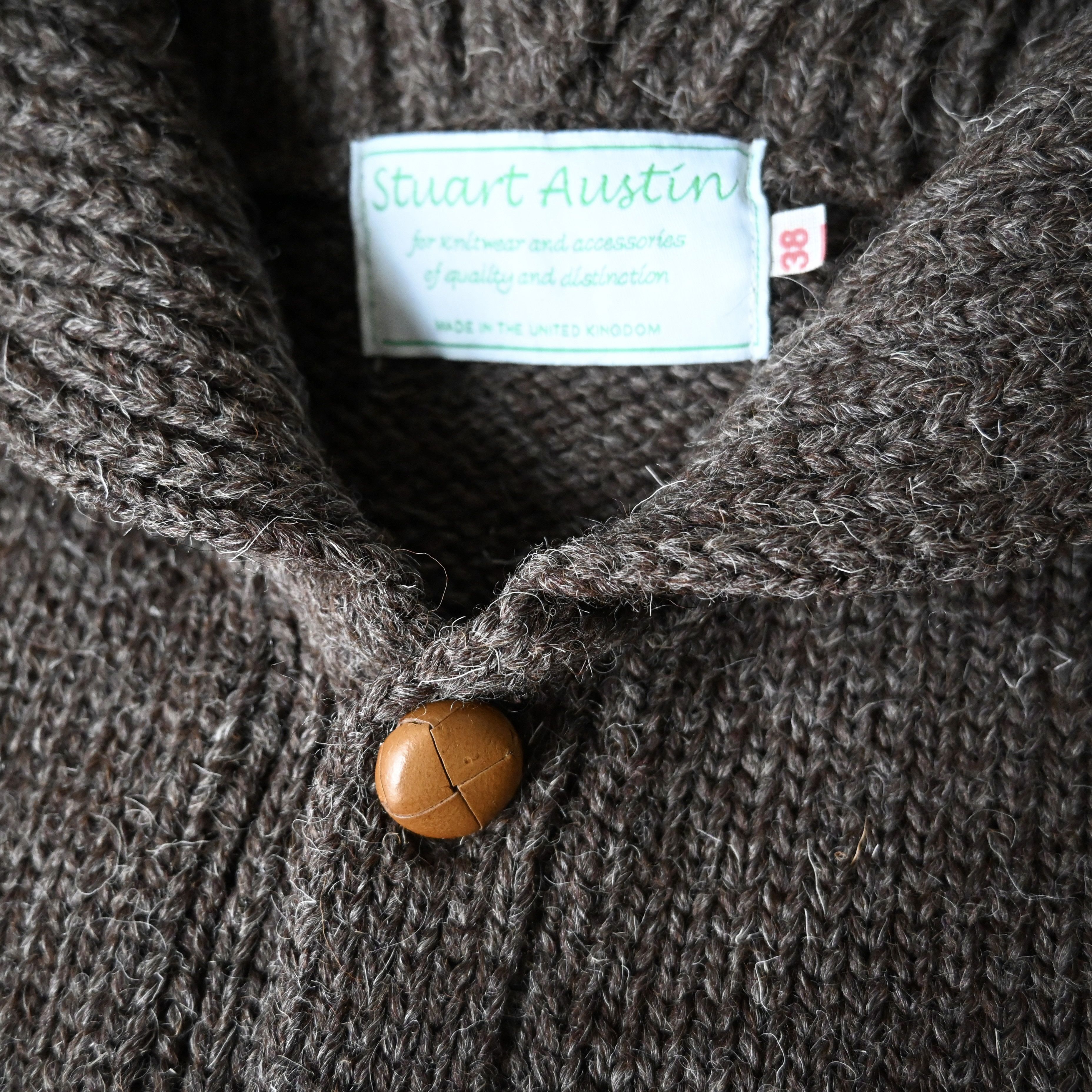 Vintage VTG 1990s Stuart Austin heavy wool knit hoodie, made in UK Size US M / EU 48-50 / 2 - 10 Thumbnail