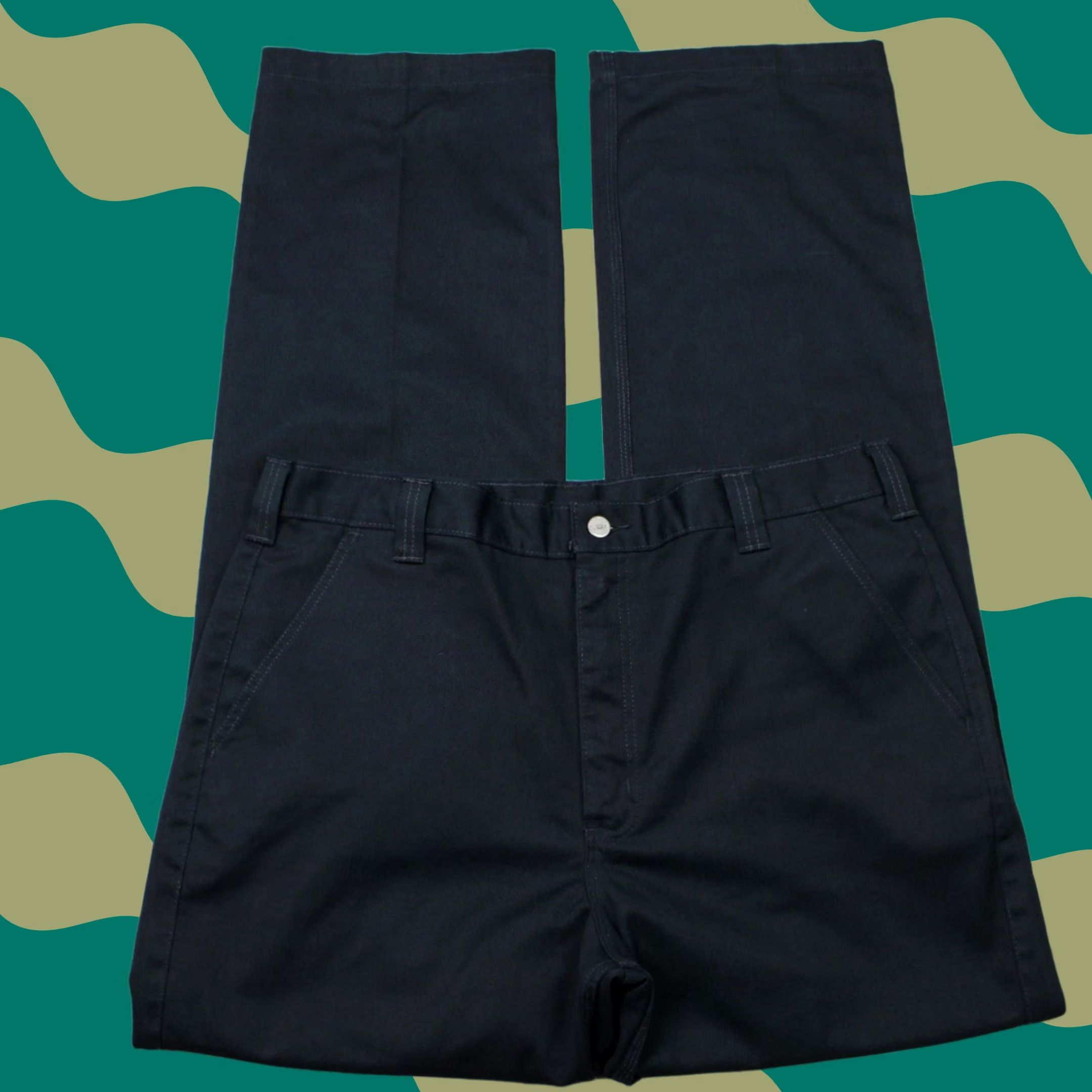 Carhartt Carhartt Pants Mens 38x36 Black Twill Polyester/Cotton Work B290 Size US 38 / EU 54 - 1 Thumbnail