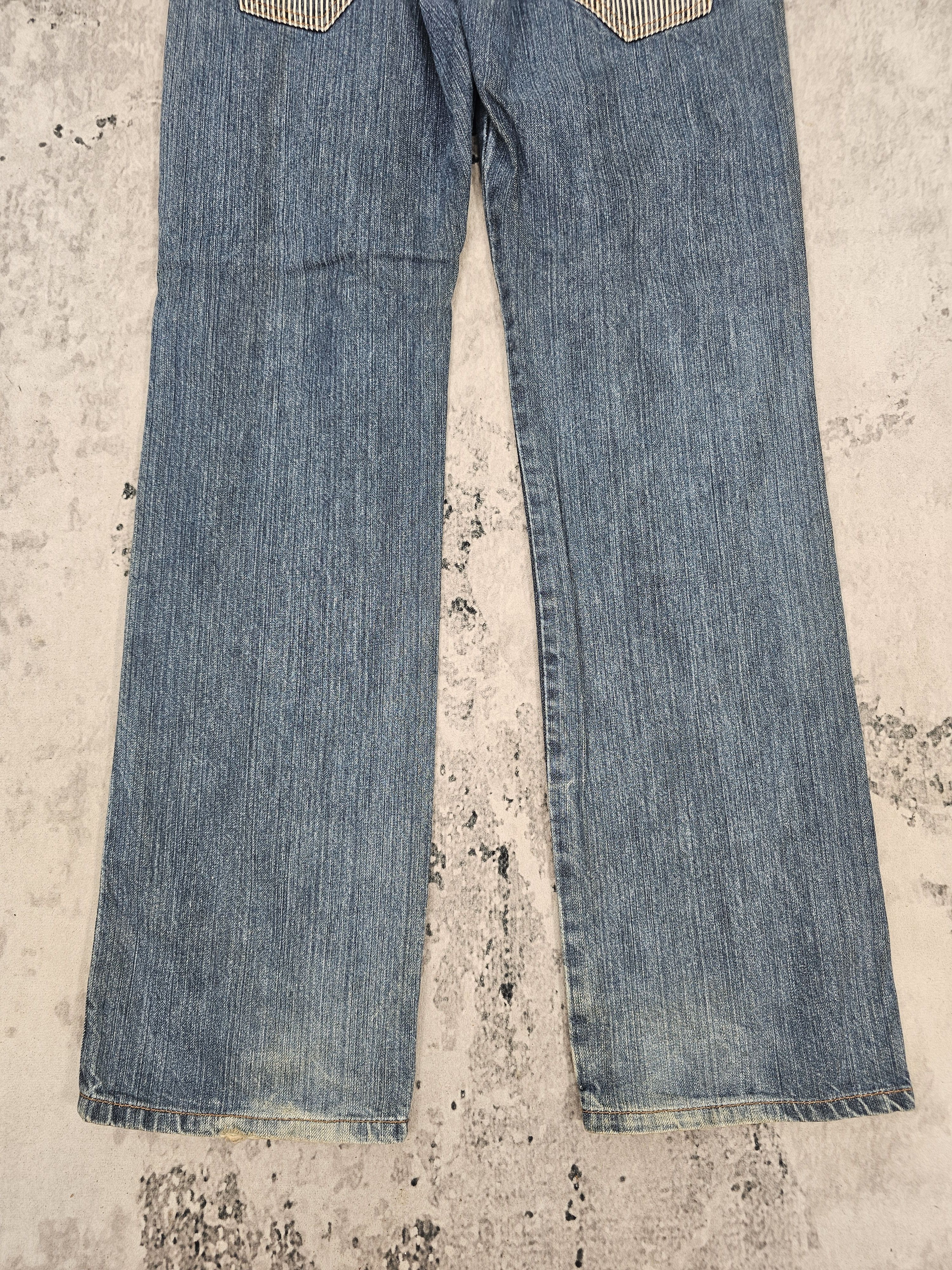 Japanese Brand JAPANESE BRAND Double Waist Punk Design Hickory Jeans JB0248 Size US 32 / EU 48 - 4 Thumbnail