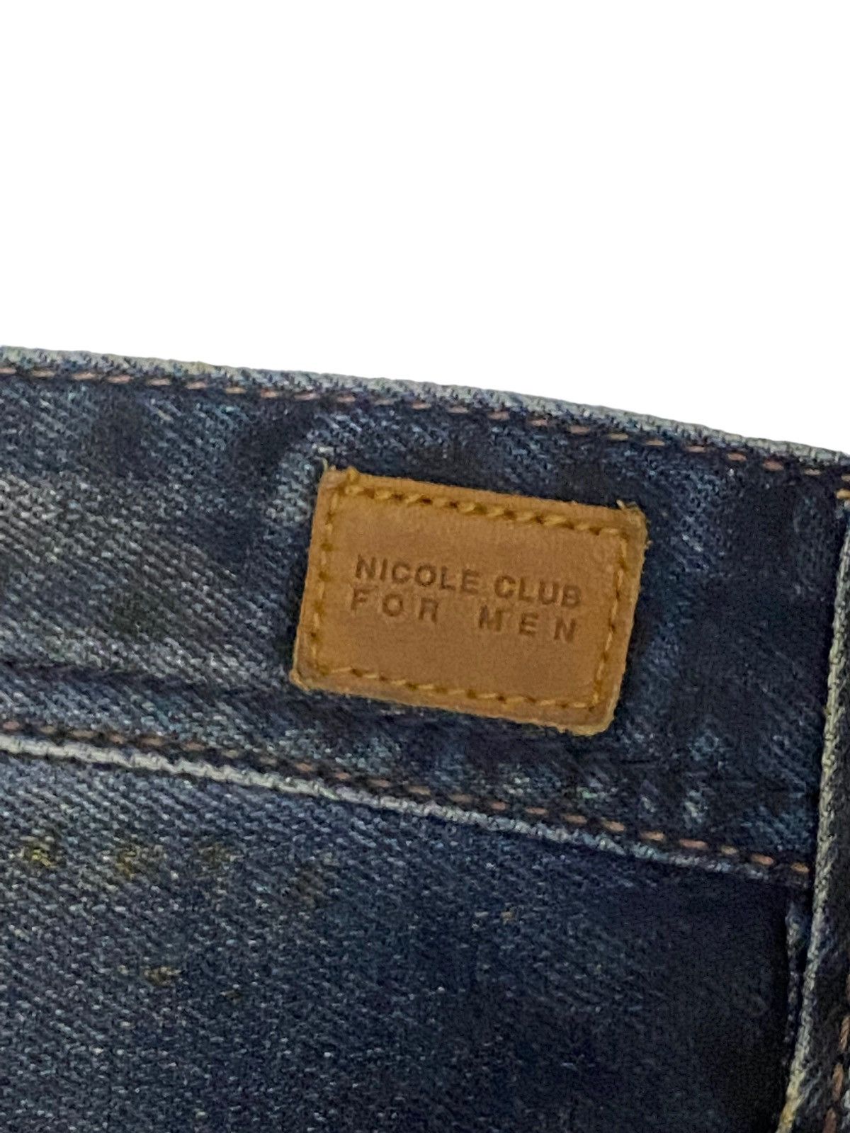 If Six Was Nine × Le Grande Bleu (L.G.B.) × Nicole Club Nicole Club Jean Big Size Double Pocket Art Mud Washed Wax Size US 38 / EU 54 - 12 Thumbnail
