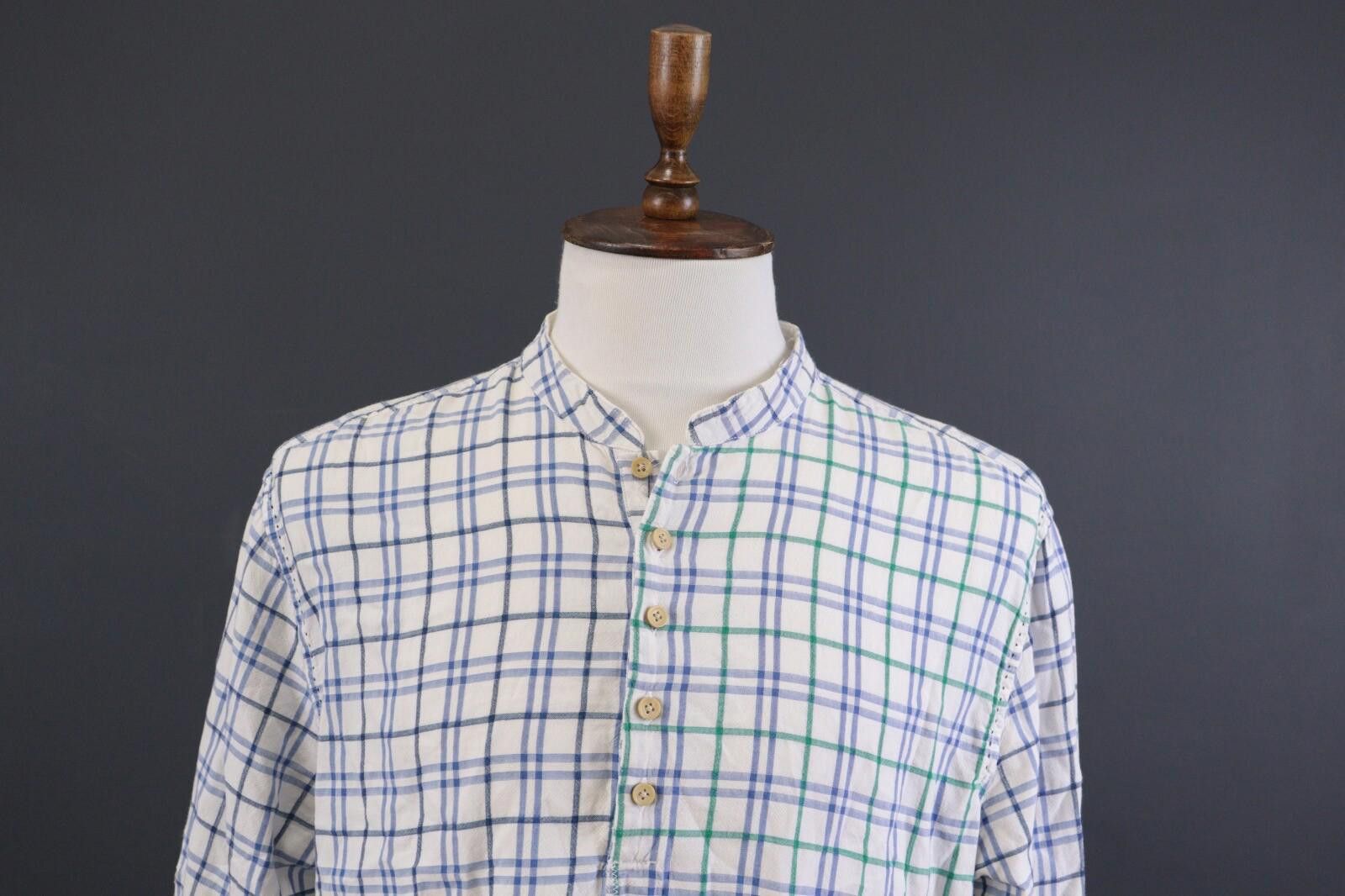 Desigual Desigual Regular Summer Collarless Check Shirt Size 2XL Size US XXL / EU 58 / 5 - 2 Thumbnail
