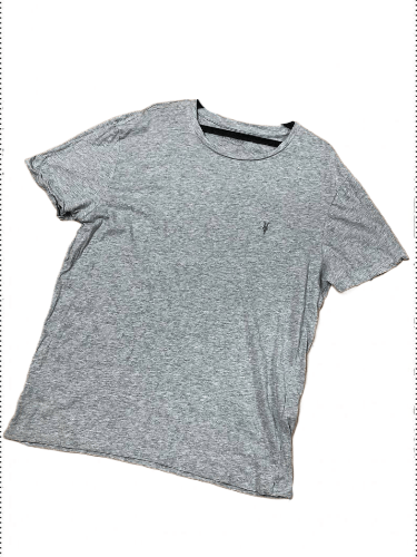 Allsaints Vintage Allsaints Embroidered Logo Gray T-Shirt Size M Size US M / EU 48-50 / 2 - 1 Thumbnail