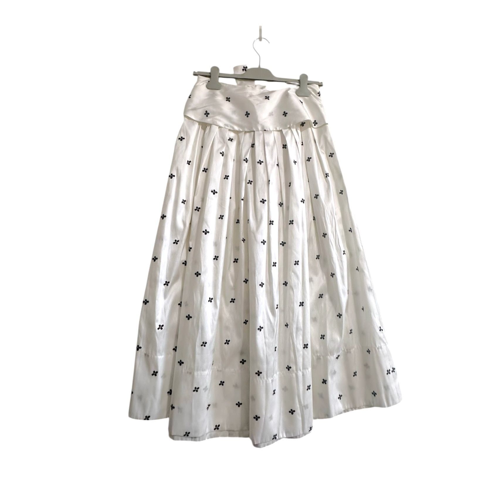 Ulla Johnson Ulla Johnson Aglae Blanc Bow Taffeta Midi Skirt NWT Size 4 F Size 27" / US 4 / IT 40 - 2 Thumbnail