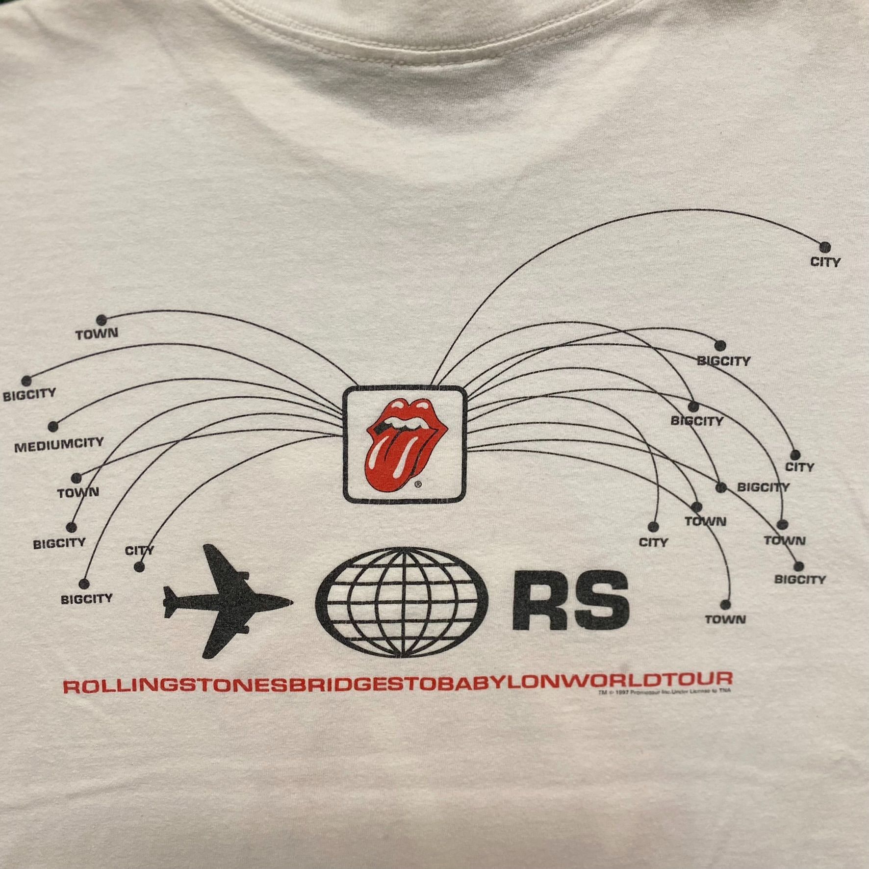 Band Tees Vintage 90s Rolling Stones Lips Single Stitch Rock Band Tee Size US L / EU 52-54 / 3 - 8 Thumbnail