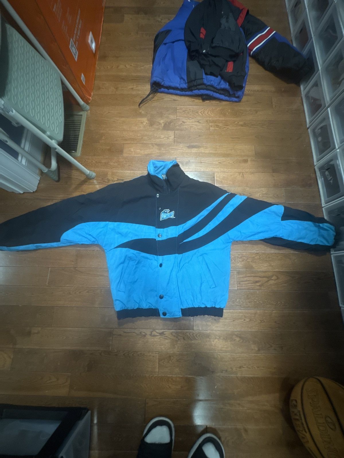 Starter × Vintage Carolina panthers starters bomber jacket Size US XL / EU 56 / 4 - 3 Thumbnail