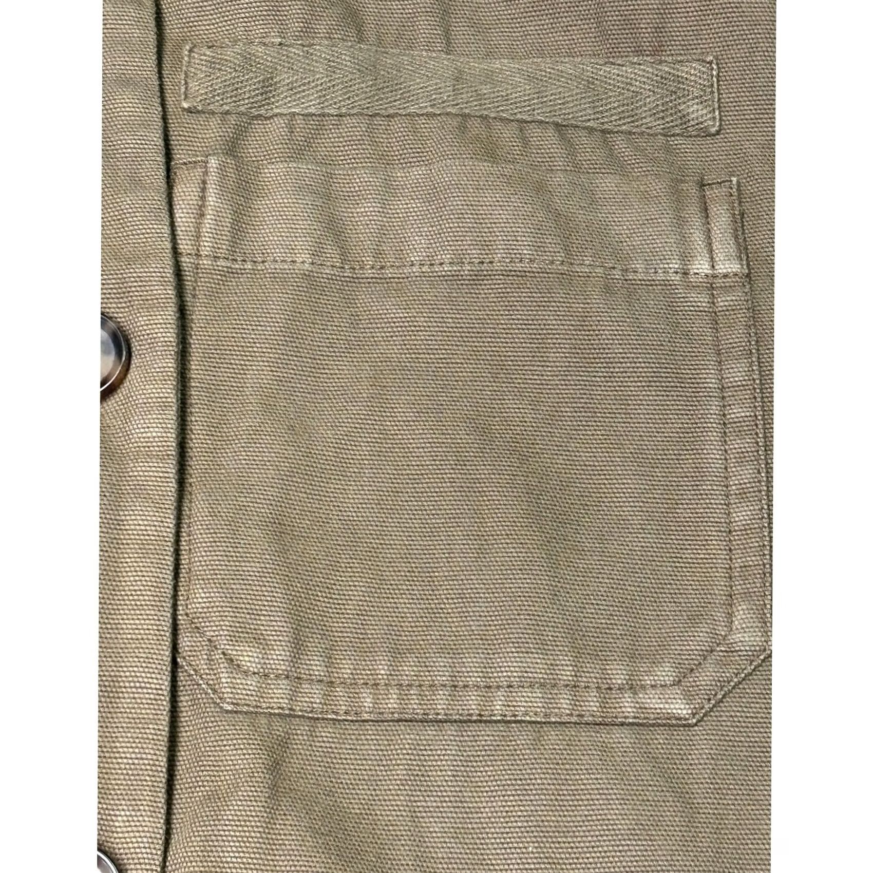 Marine Layer Marine Layer Mens Utility Jacket Workwear Canvas Olive Green XSmall Mens Jacket Cotton Button-Down Pockets Casual, Workwear 90s Navy? Size US XS / EU 42 / 0 - 2 Thumbnail
