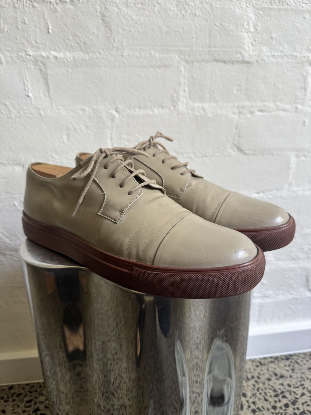 Dries Van Noten Coated leather low top shoes Size US 10 / EU 43 - 3 Thumbnail