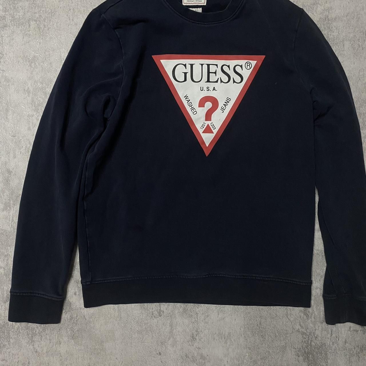 Guess Guess Black Hoodie Vintage Boxy Size US M / EU 48-50 / 2 - 1 Thumbnail