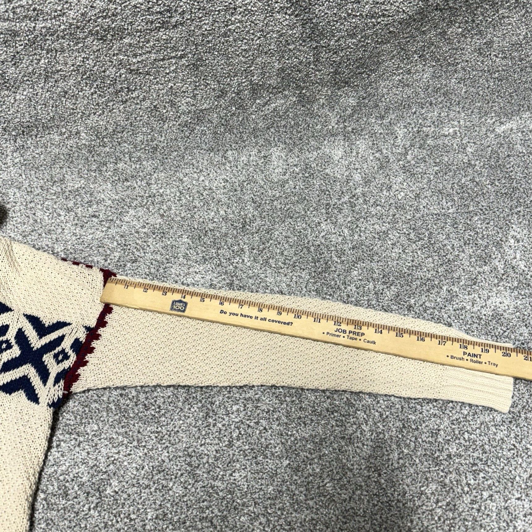 Chaps Chaps Sweater Womens XL Fair Isle Aztec Shawl Collar Warm Cozy Boho Grandpa Y2K Size XL / US 12-14 / IT 48-50 - 6 Thumbnail