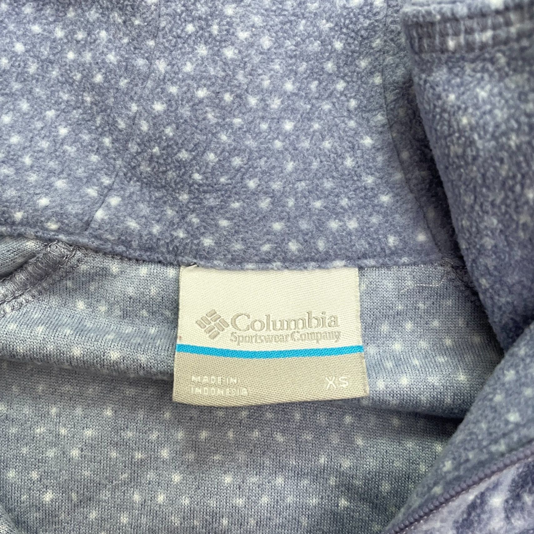 Vintage Columbia Lightweight Fleece Jacket Womens XS Purple Lavender 1/4 Zip Raglan Hike Shirt Size XS / US 0-2 / IT 36-38 - 5 Thumbnail