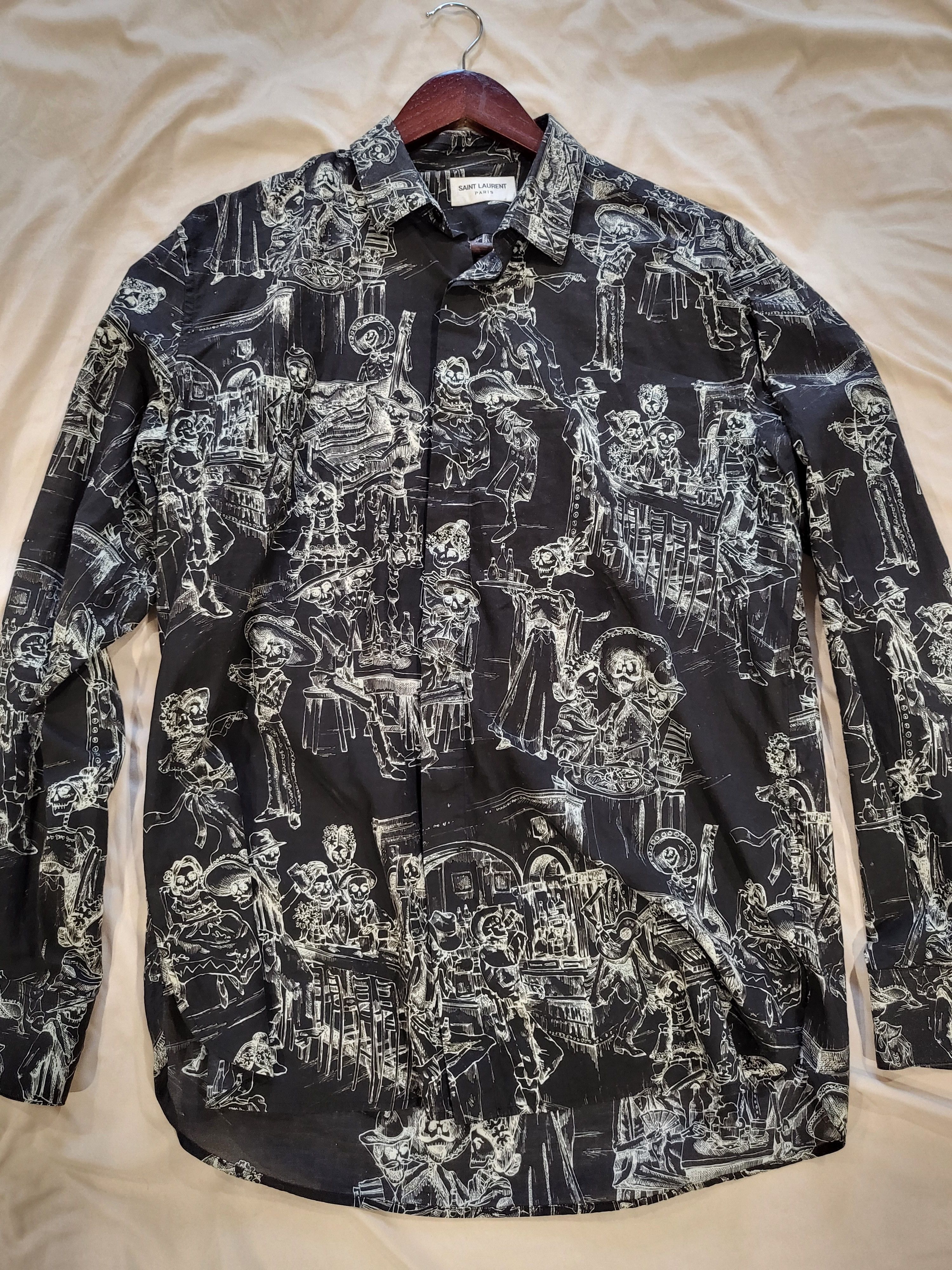 Saint Laurent Paris Saint Laurent Mexican Party Shirt Size US L / EU 52-54 / 3 - 5 Thumbnail